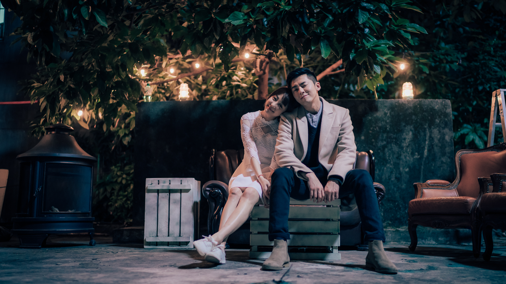 李國毅與謝欣穎兩人的情意，終於在戲劇進入尾聲時互相告白成功。（歐銻銻娛樂提供）