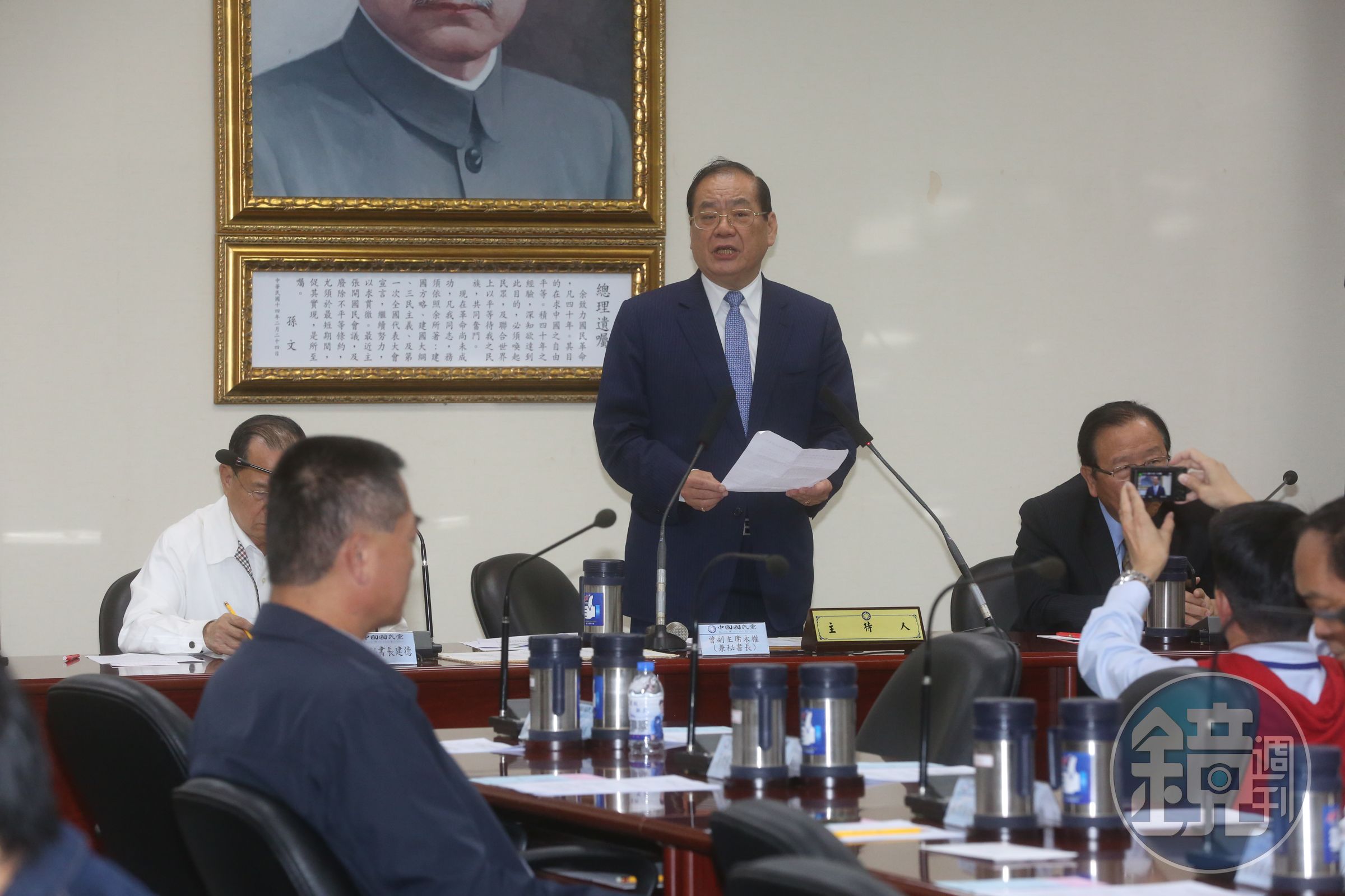 移民署今（22日）駁回國民黨副主席曾永權（圖）及前海基會董事長林中森日前申請赴陸參加海峽論壇一案。