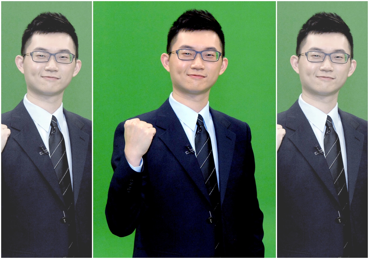 陳子見在網路上以視網膜為名爆紅，現為華視主播。（華視提供）