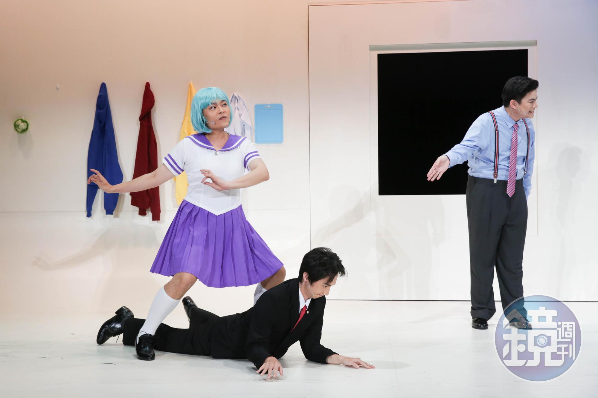 又仁飾演遭槍擊意外變成網路紅人的高麗菜妹。
