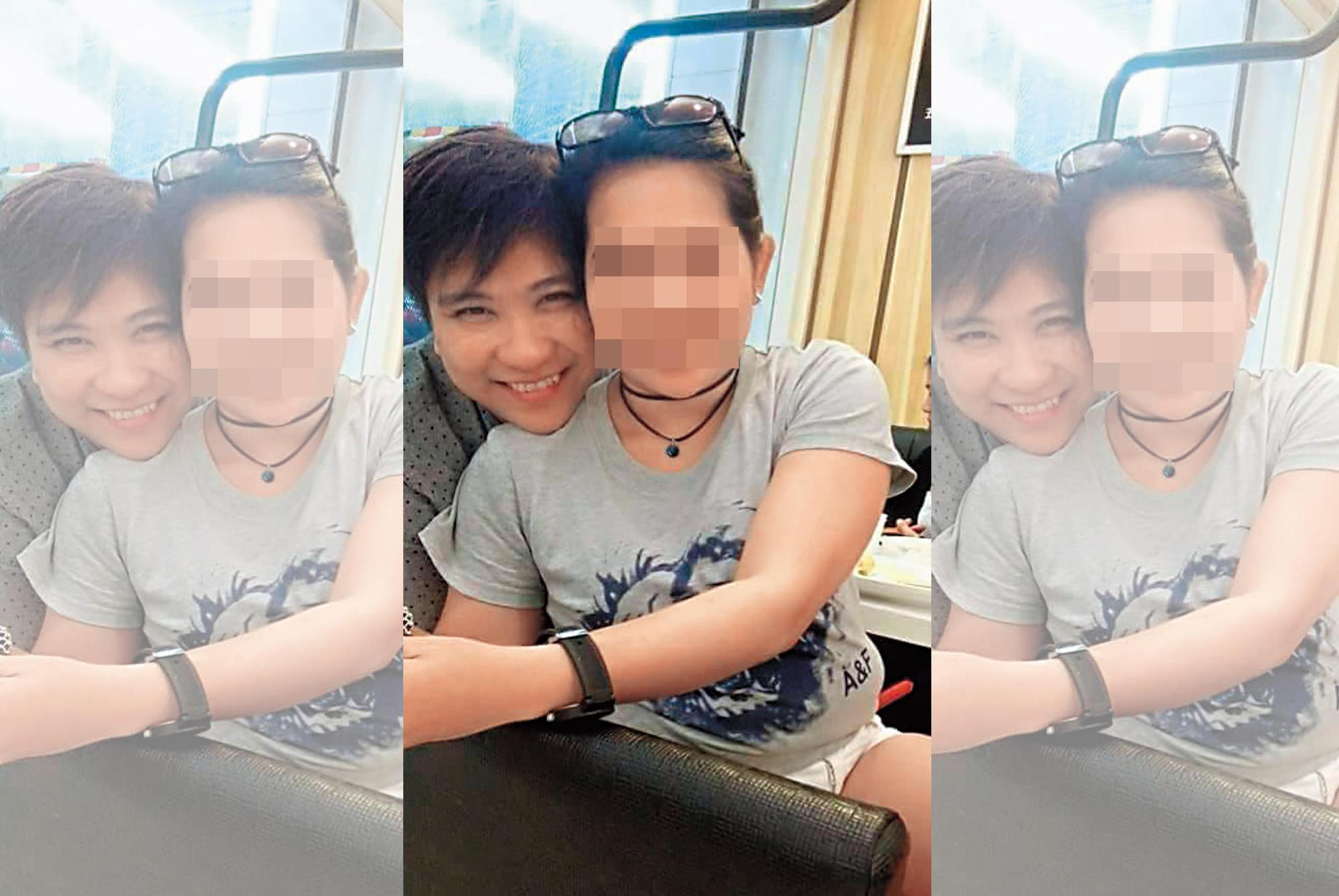 黛西（左）與女友（右）的合照多半默默存在她手機，極少放在社群軟體，沒想到這張一放上去，竟獲得眾多親友好評。（黛西提供）