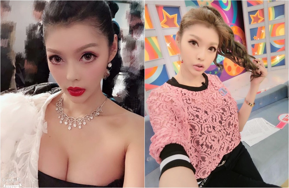 殷琦擁有一雙電眼及性感翹唇，異性緣很旺。（翻攝自殷琦臉書）