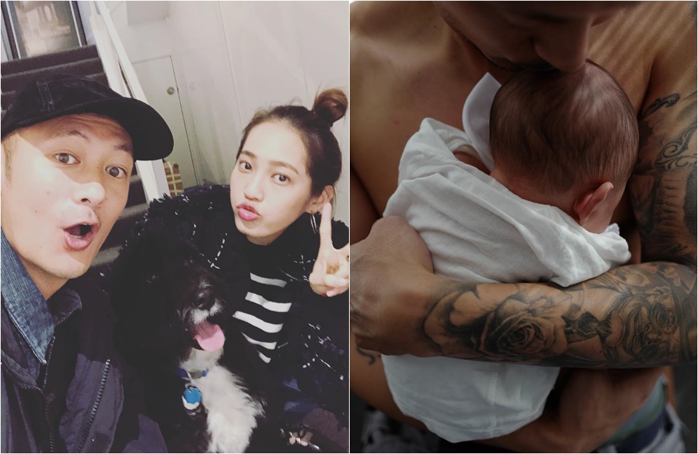 近日不時把愛兒照放上社交網站的余文樂，公開兒子叫余初見。（取自余文樂IG）