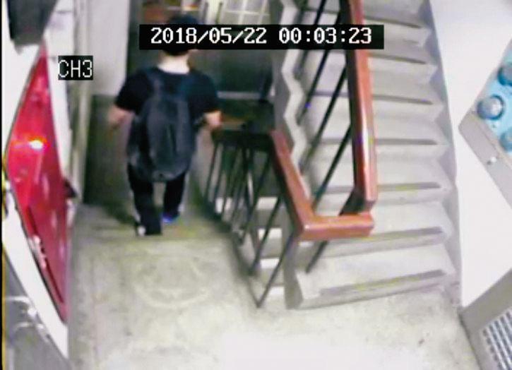 朱嫌犯案後神情鎮定，還分批將肢解後的女友屍塊丟棄。（翻攝畫面）