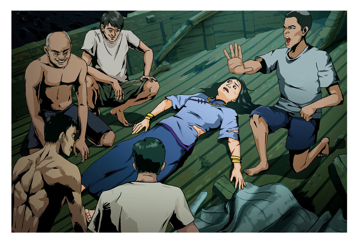 劫財害命：原以為獲救，朱秀華卻慘遭壞漁民劫財，還將她推到海裡。