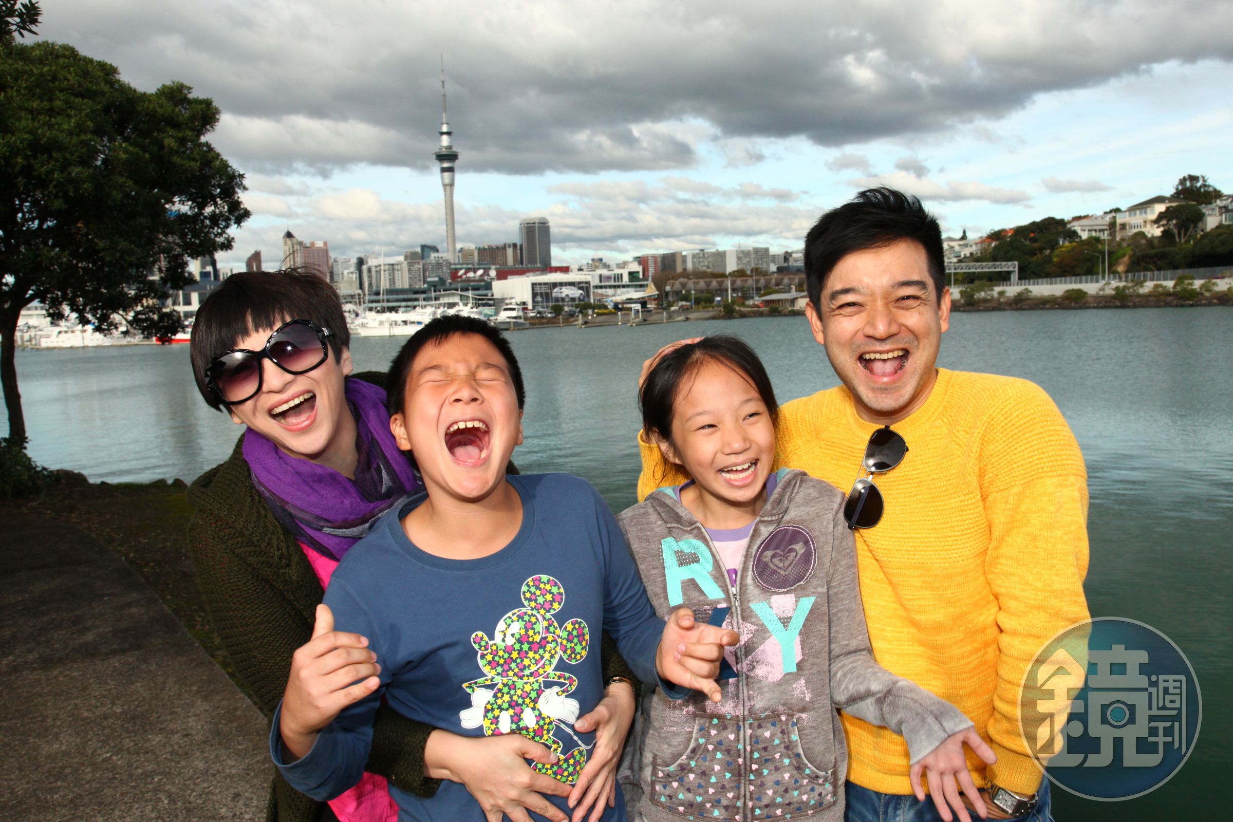 離開主播工作，攜家帶眷飛往紐西蘭長住一年的日子，岑永康一家人至今難忘。（岑永康提供）