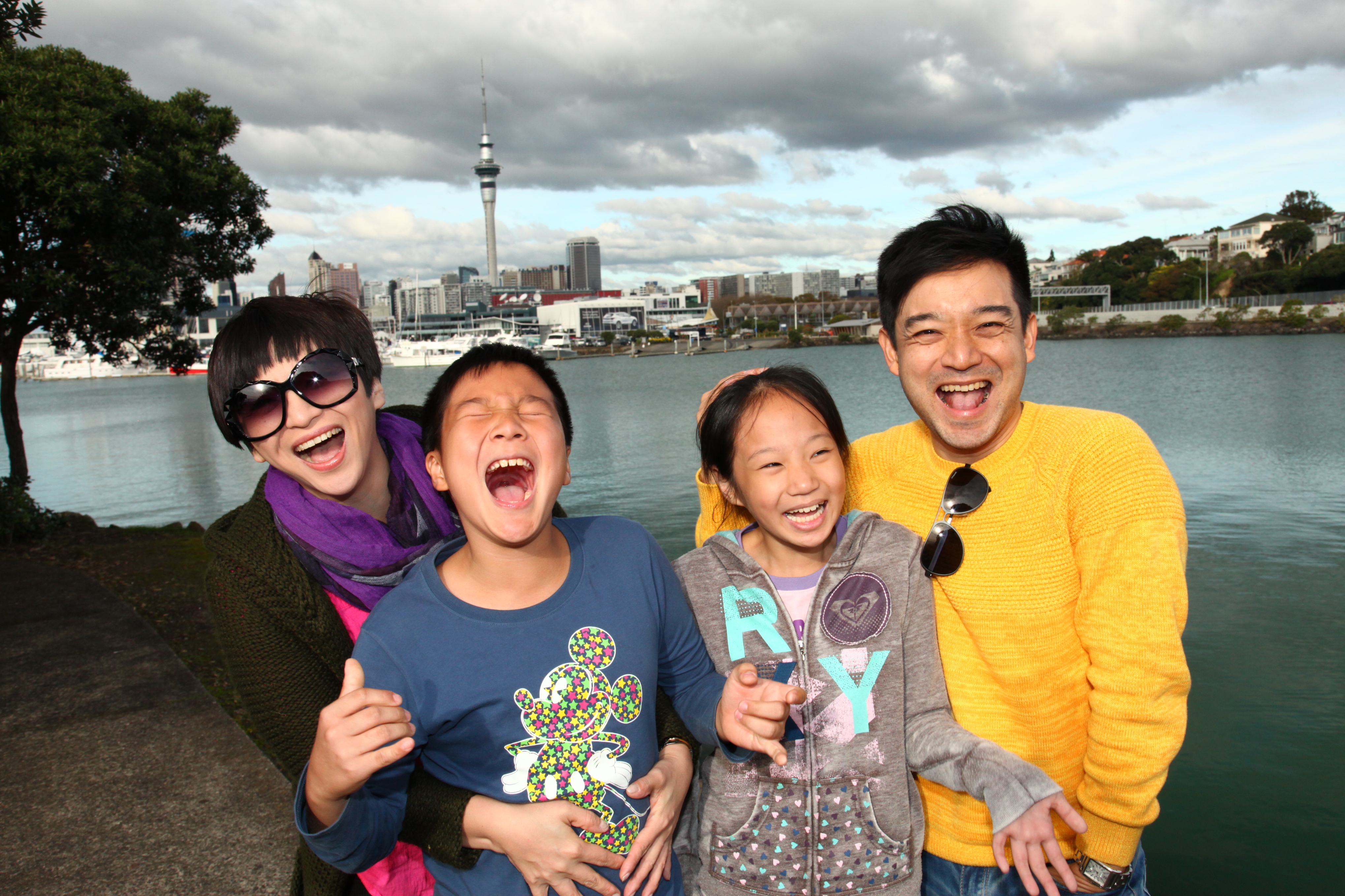 離開主播工作，攜家帶眷飛往紐西蘭長住一年的日子，岑永康一家人至今難忘。（岑永康提供）