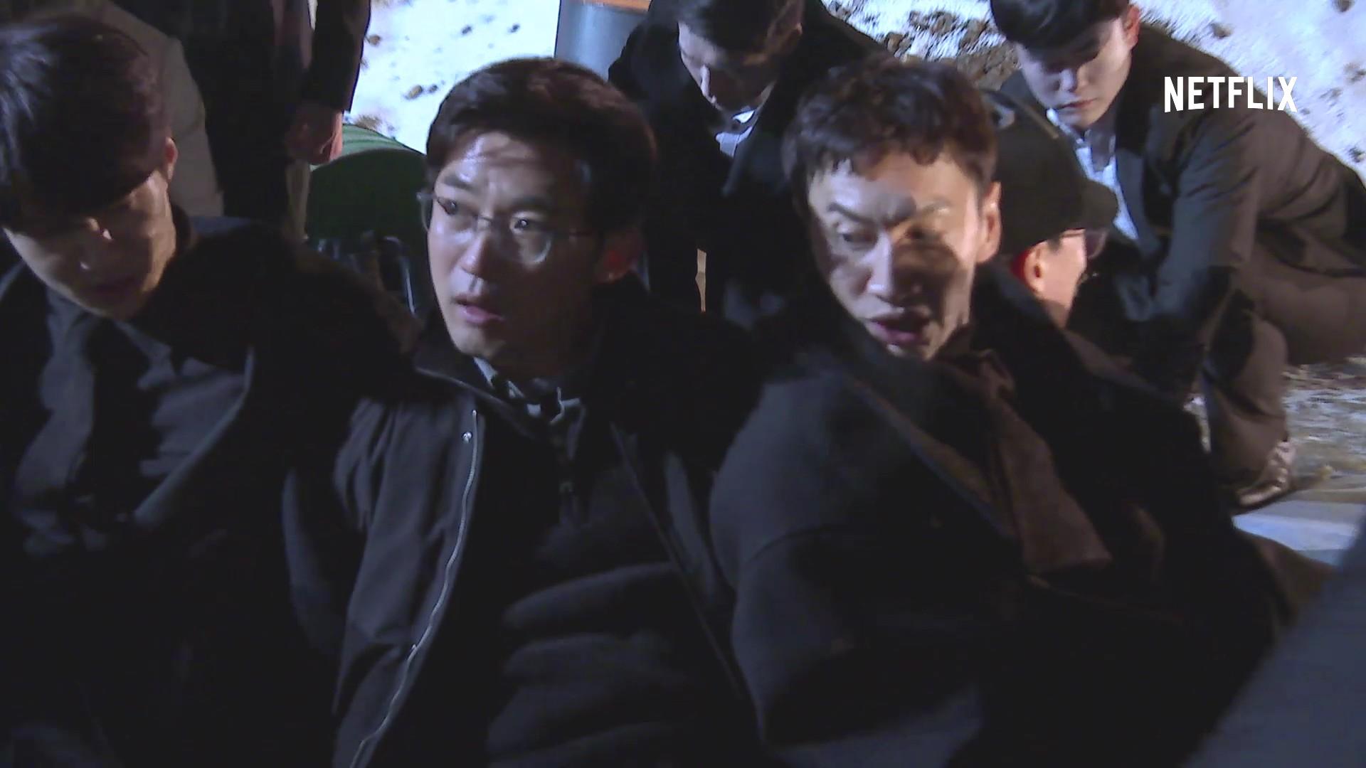 偵探團成員世勳（左起）、安在旭、李光洙，將在最終兩集中遭到綁架。（Netflix提供）