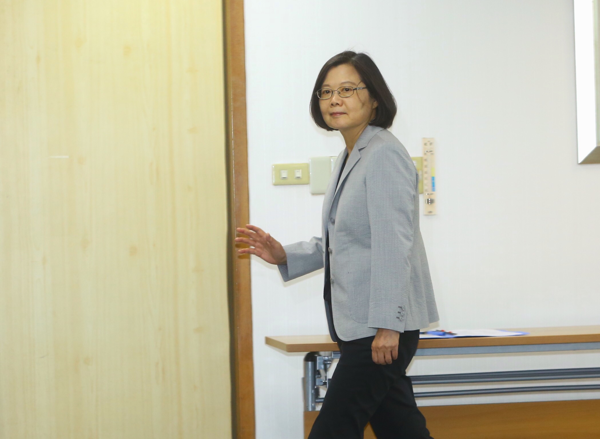 民進黨主席蔡英文出席中執會。