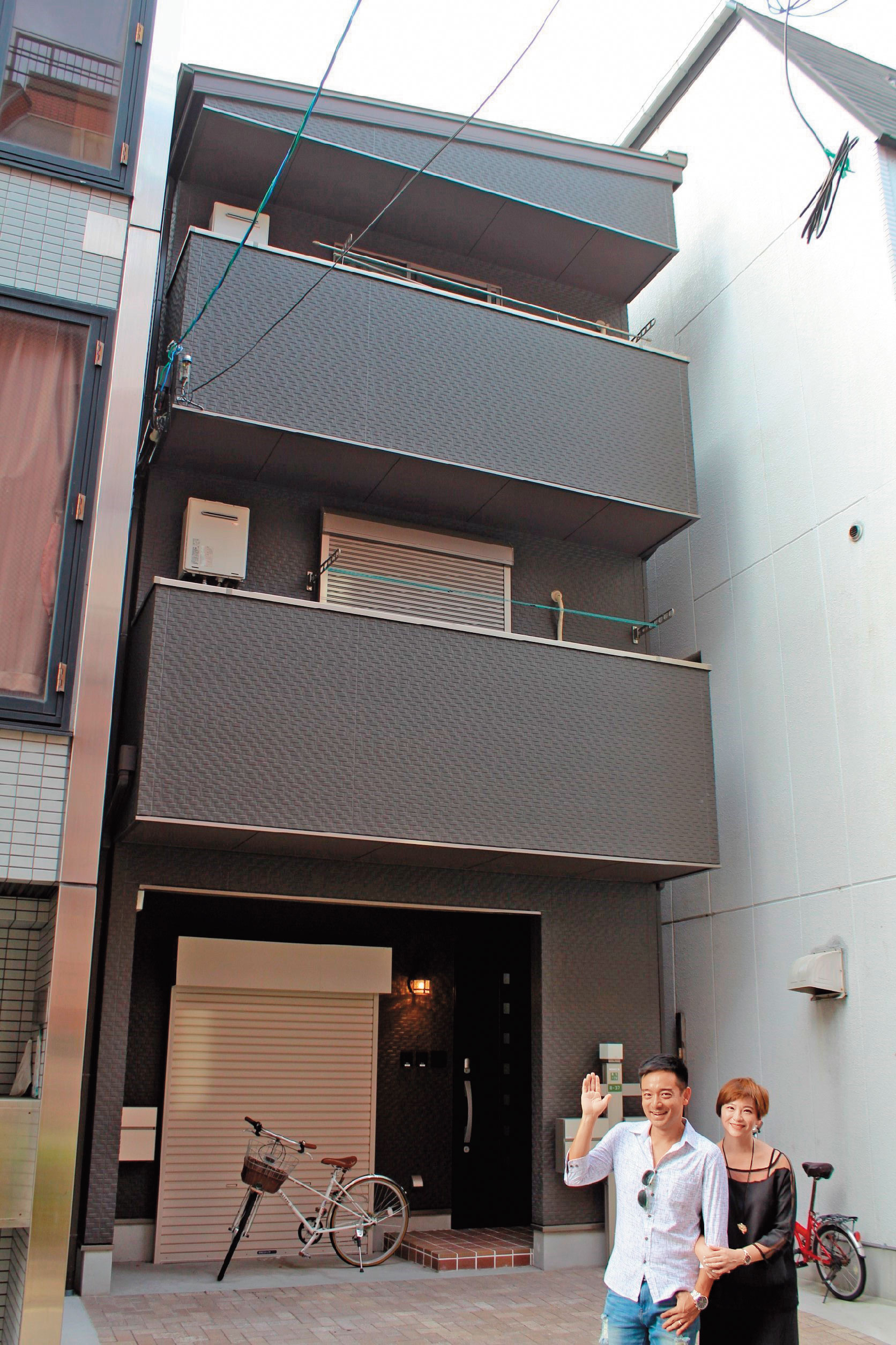 投資日本收租屋，鎖定房價較便宜的大阪，專挑滿租中古透天厝。（岑永康提供）