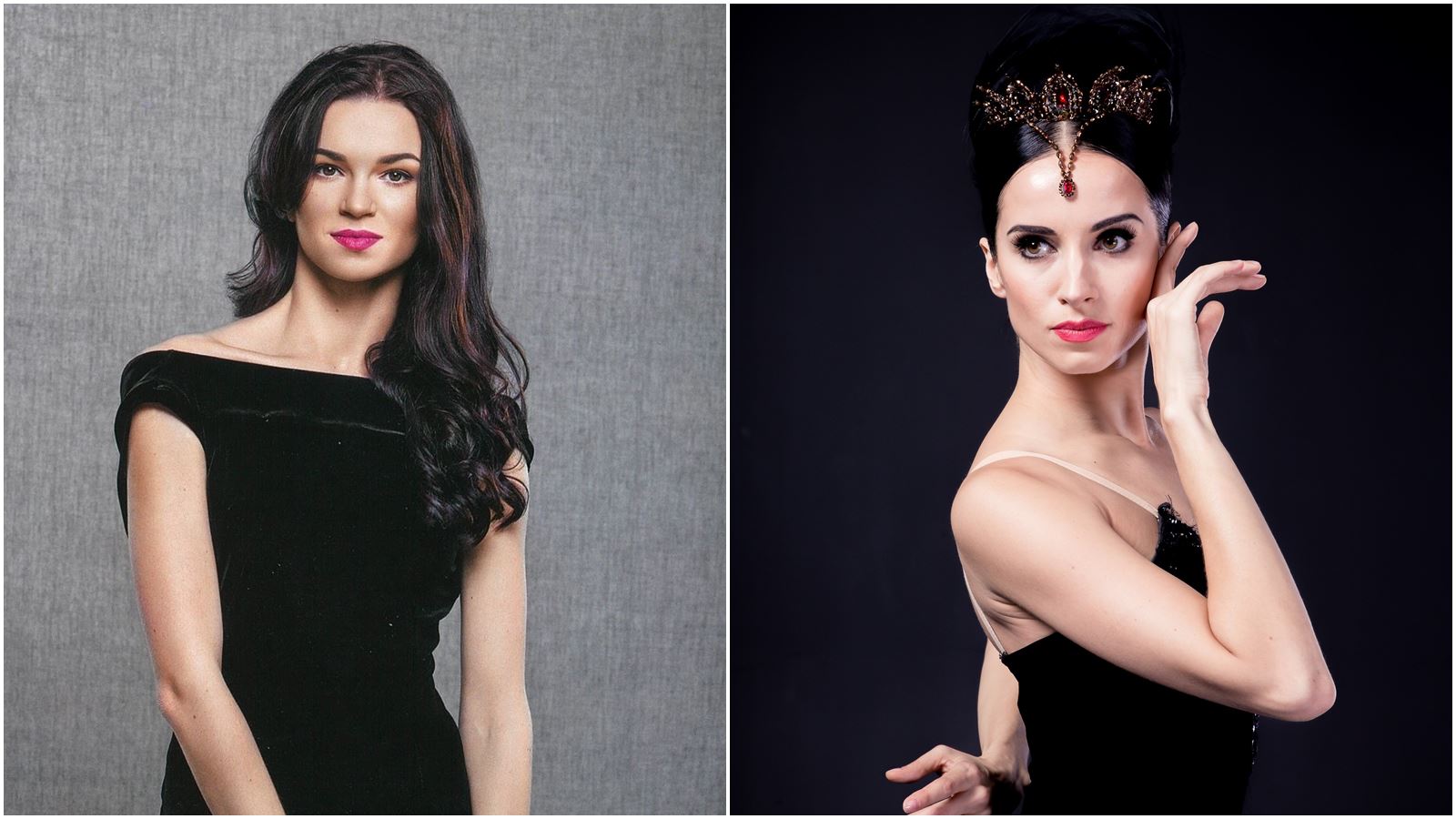 基輔國家芭蕾舞團首席舞星安娜塔西亞榭芙倩珂（左）身形標準，是天生跳芭蕾舞的料；基輔芭蕾舞團另一位當家舞星娜塔莉瑪莎克（右）渾身散發自信氣質。（牛耳藝術提供）