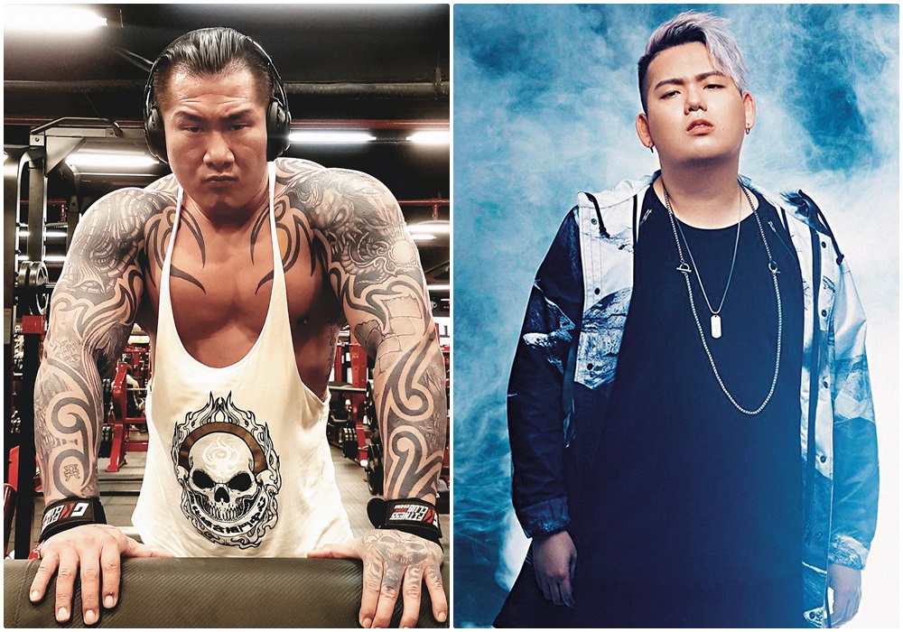 本名陳之漢的網紅館長(左),從健身教學起家,在臉書有78萬粉絲大軍;而胖虎(右)自詡胖子代言人,去年開始努力減肥,短短9個月減掉將近50公斤,代言減肥產品被館長砲轟。(左圖翻攝自飆悍粉絲專頁、右圖翻攝自胖虎臉書)