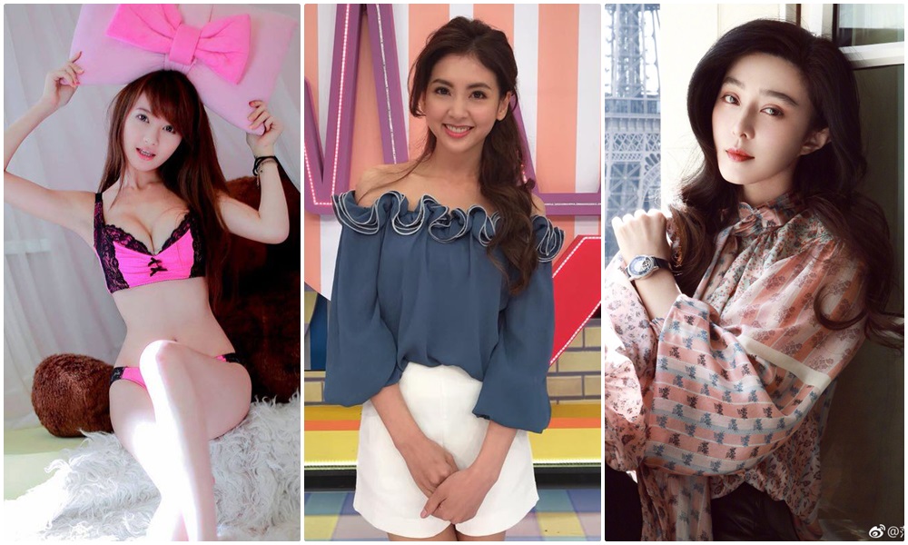 范冰冰（右起）、韋汝和小模于熙（翻攝臉書、微博）。