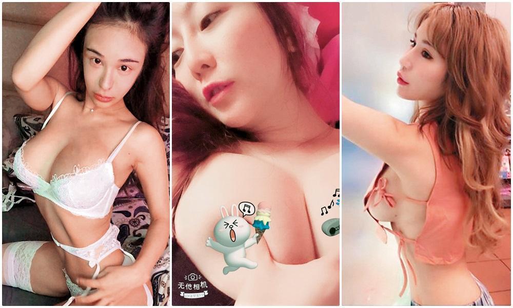 辛尤里(右)因在機場露出乳頭而成名;T妹(中)是童顏巨乳網紅代表;萬姊(左)在直播界相當有名,但也曾被檢舉妨害風化。