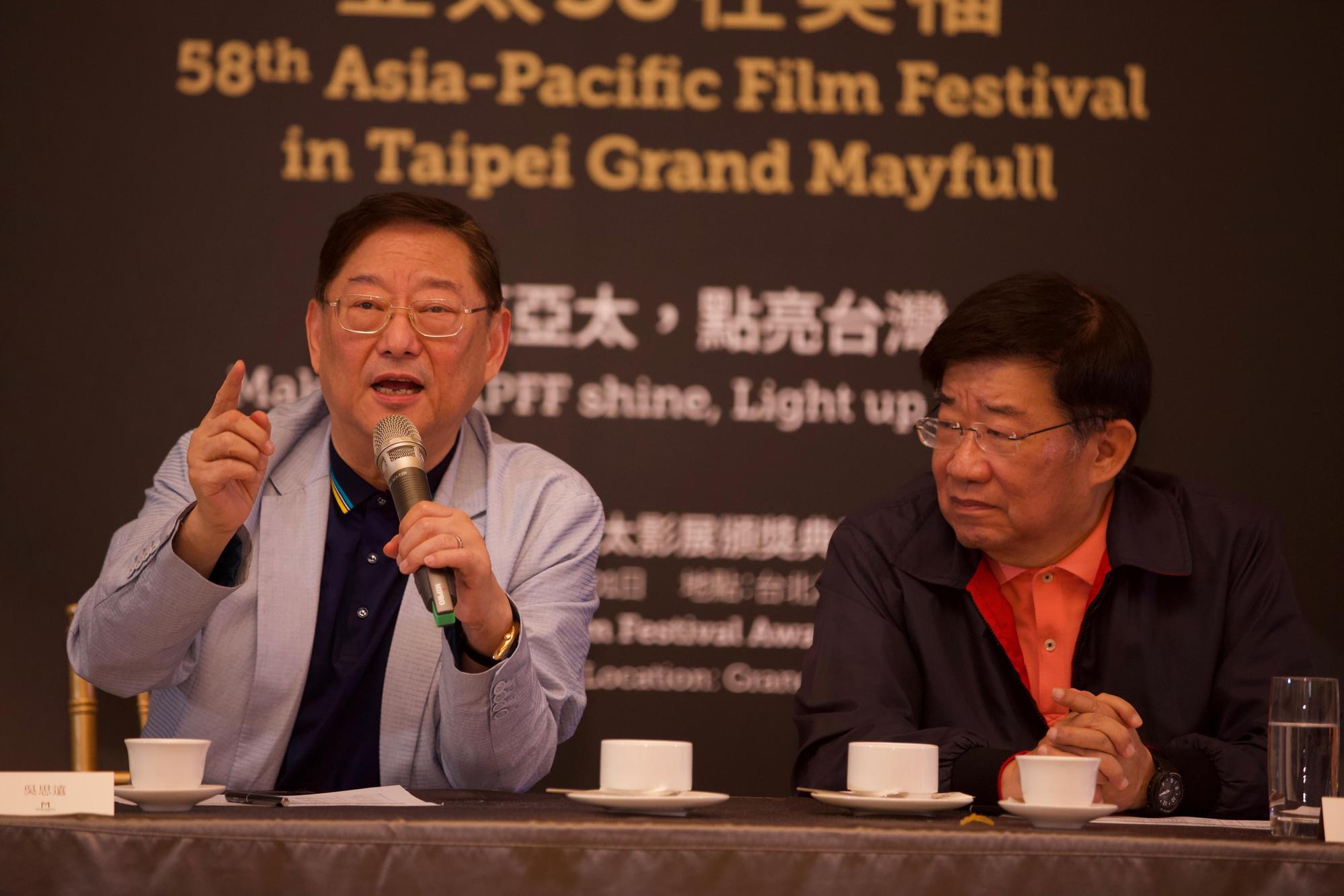 香港電影導演協會永久榮譽會長吳思遠這次也加入執委會,展現香港電影人的力挺熱情。(亞太影展提供)