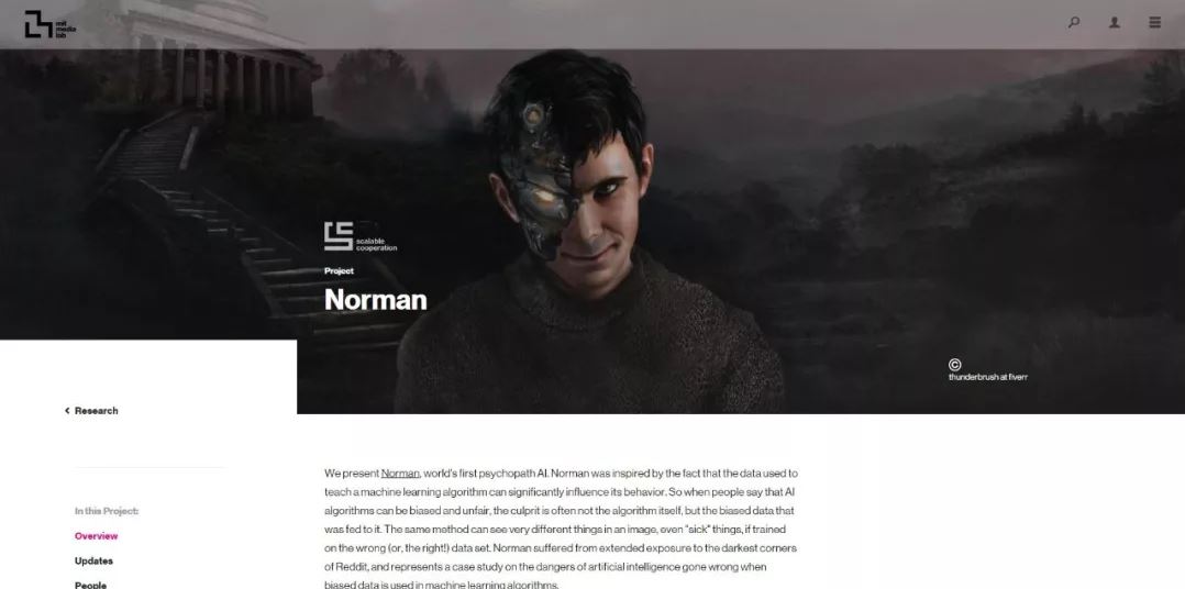 MIT Media Lab 打造了全球第一個精神變態者人工智慧——諾曼。