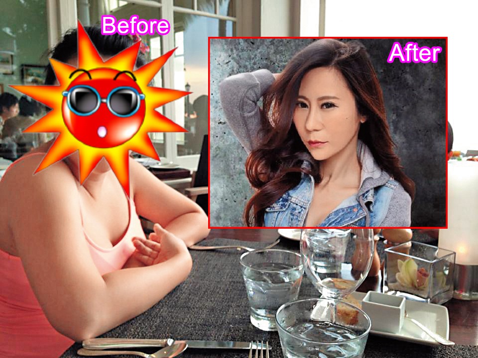 安晨妤5年前身形圓潤（左），臉也不似如今的瓜子臉（右圖），因此被懷疑為發片作了削骨手術。（翻攝自張邵緯臉書）