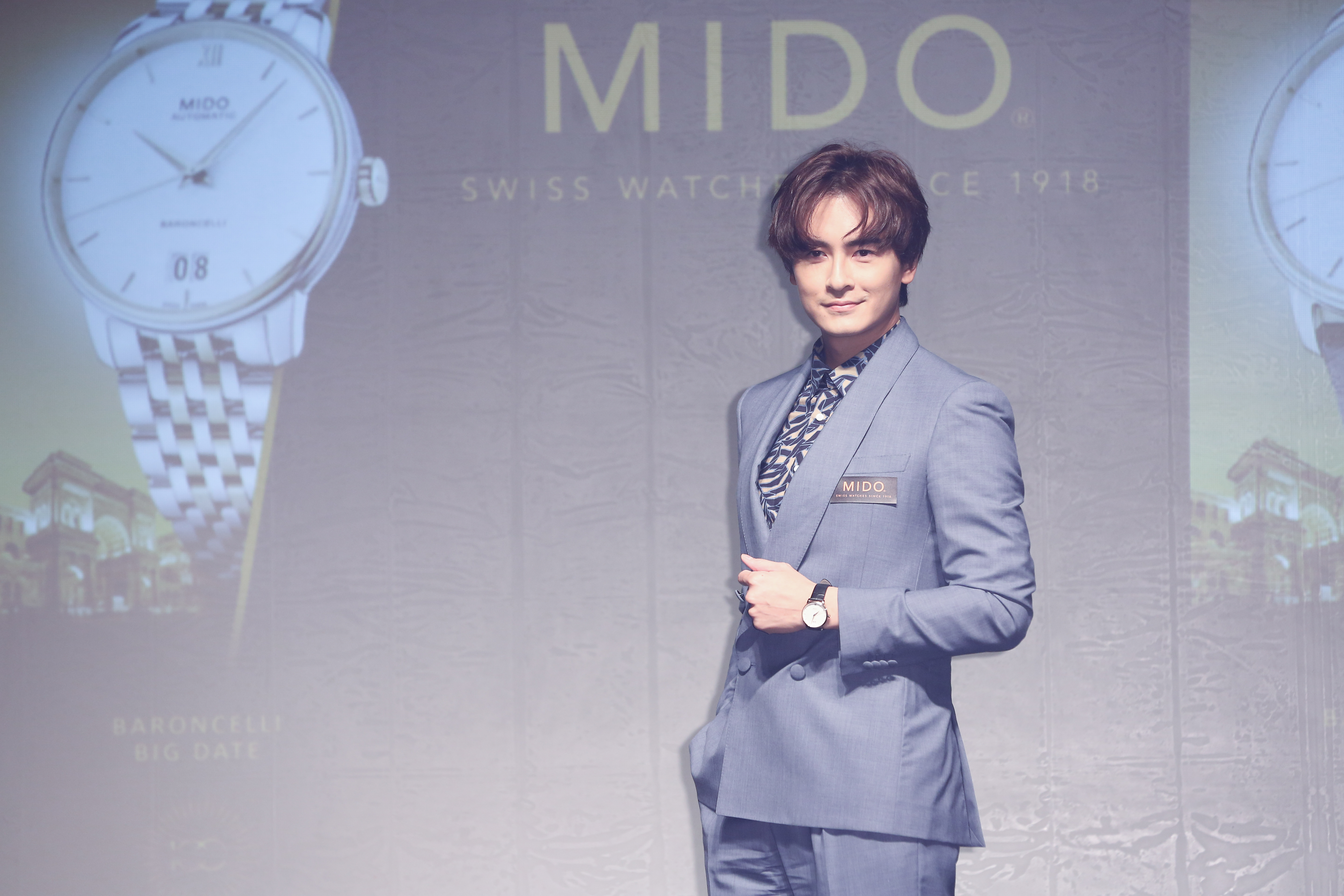 鄭元暢出席腕錶Mido百年活動，與媒體分享自己近況。