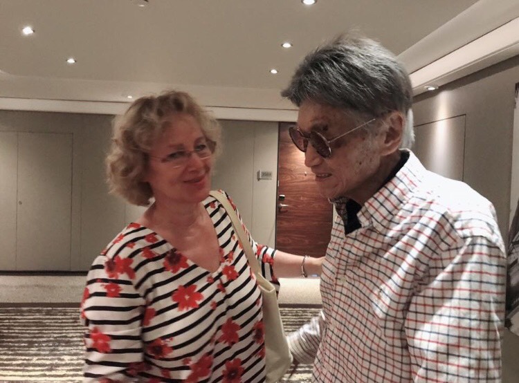 傅達仁昨在瑞士親自參與討論安樂死細節，將於今天傍晚執行。（翻攝自傅達仁臉書）