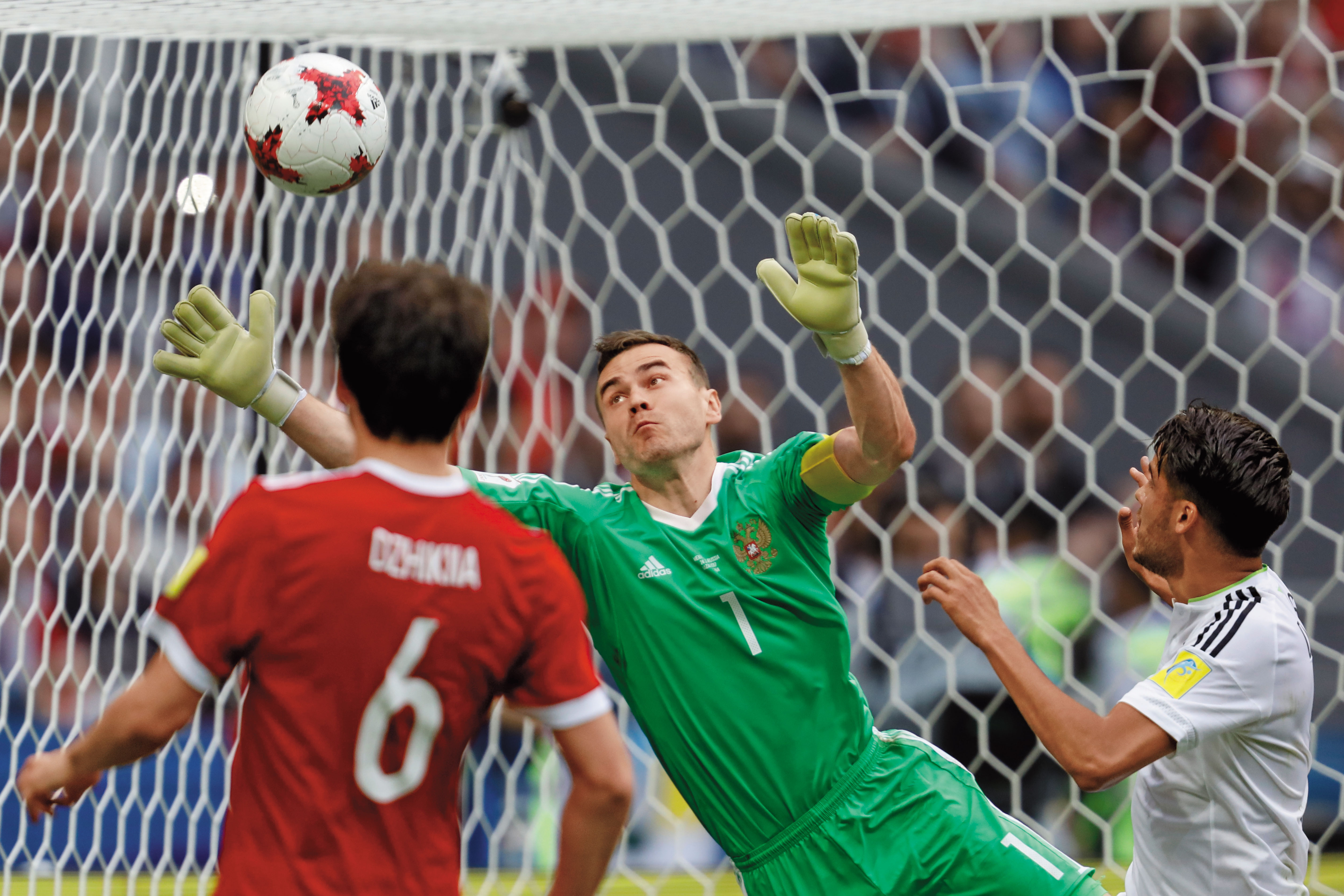 俄羅斯門將阿金費耶夫。（東方IC）