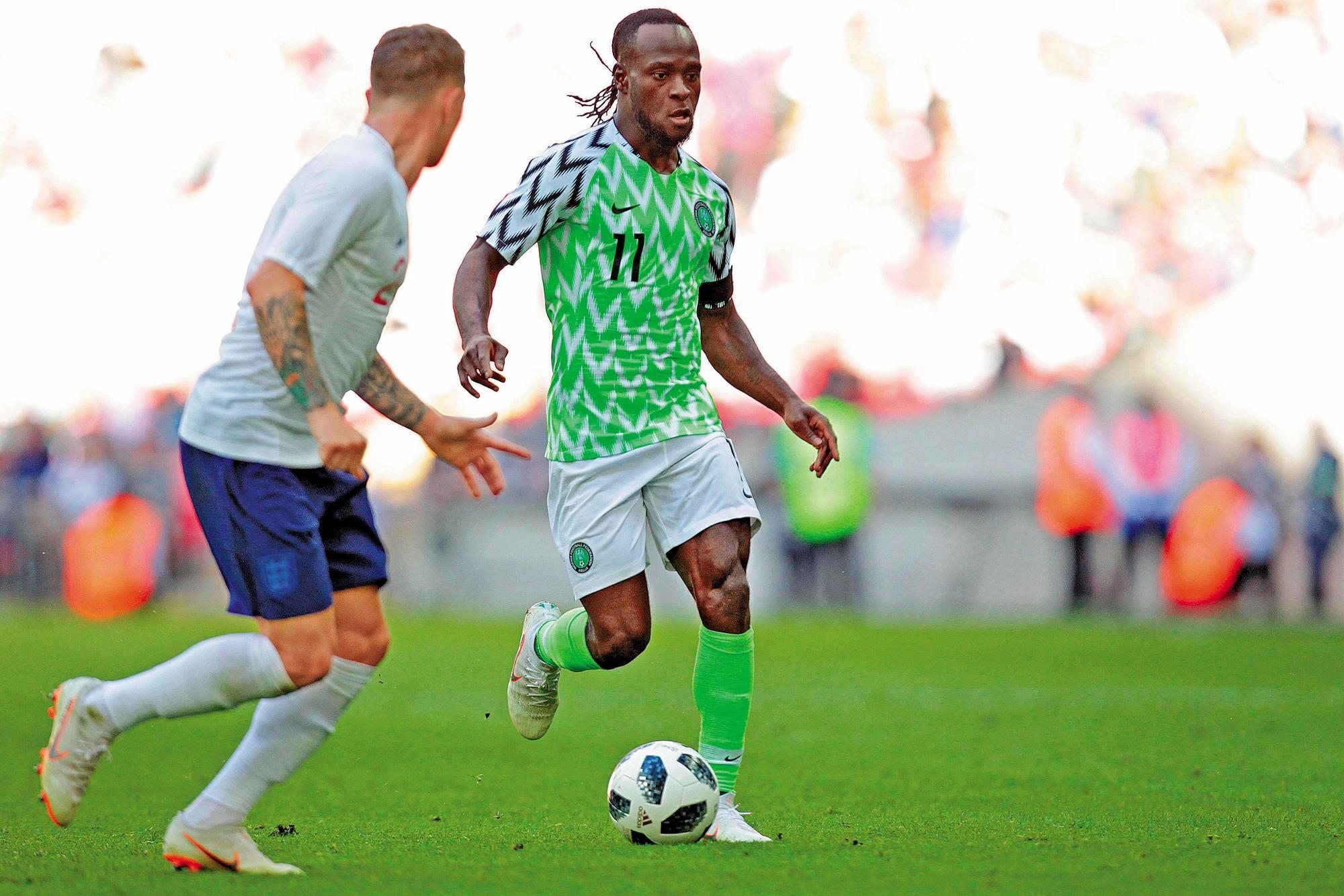 莫塞斯Victor Moses。(東方IC)