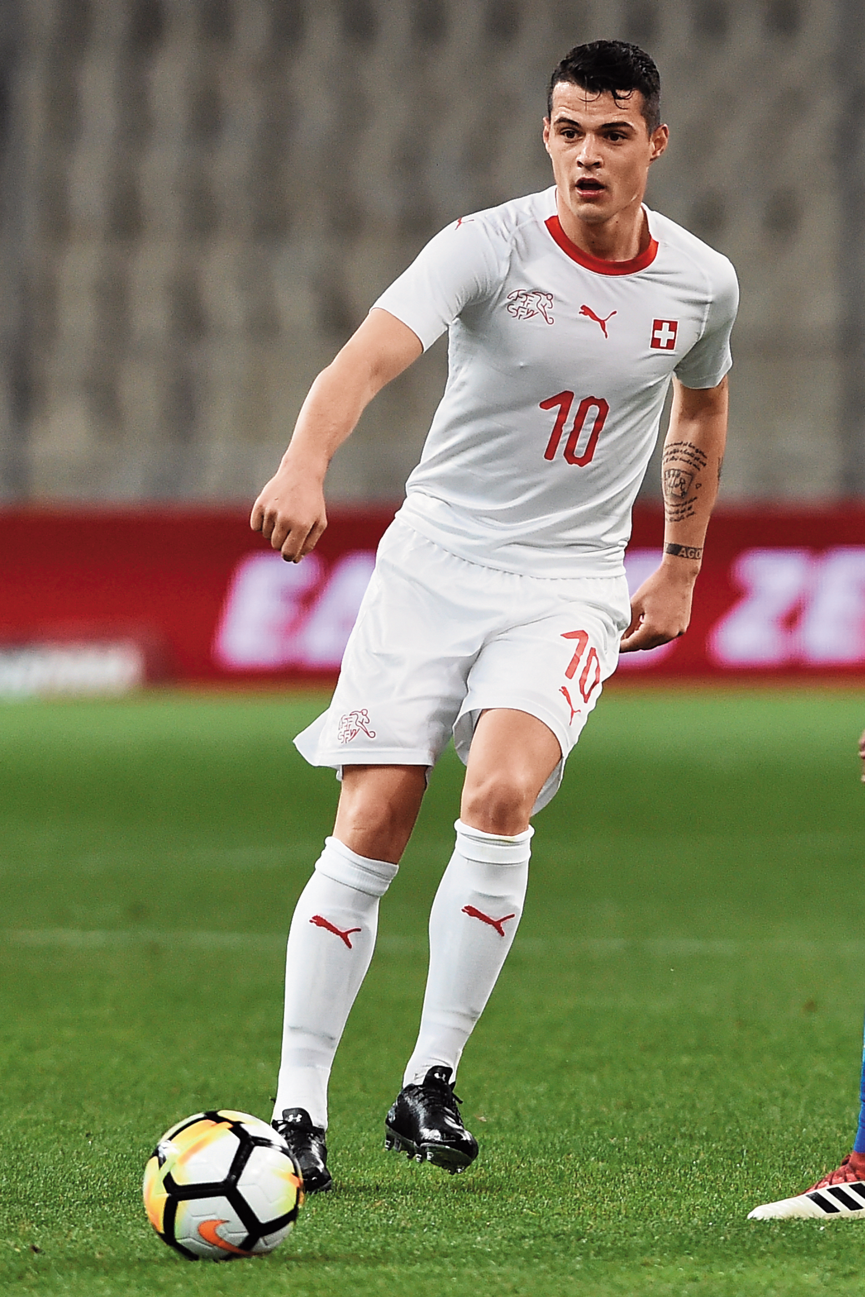 瑞士球星扎卡(Granit Xhaka)是阿爾巴尼亞移民二代。(東方IC)