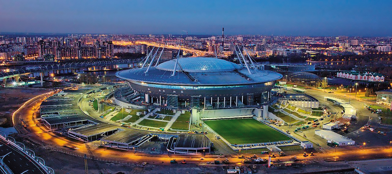 聖彼得堡體育場 Saint Petersburg Stadium(攝自聖彼德堡觀光網站)