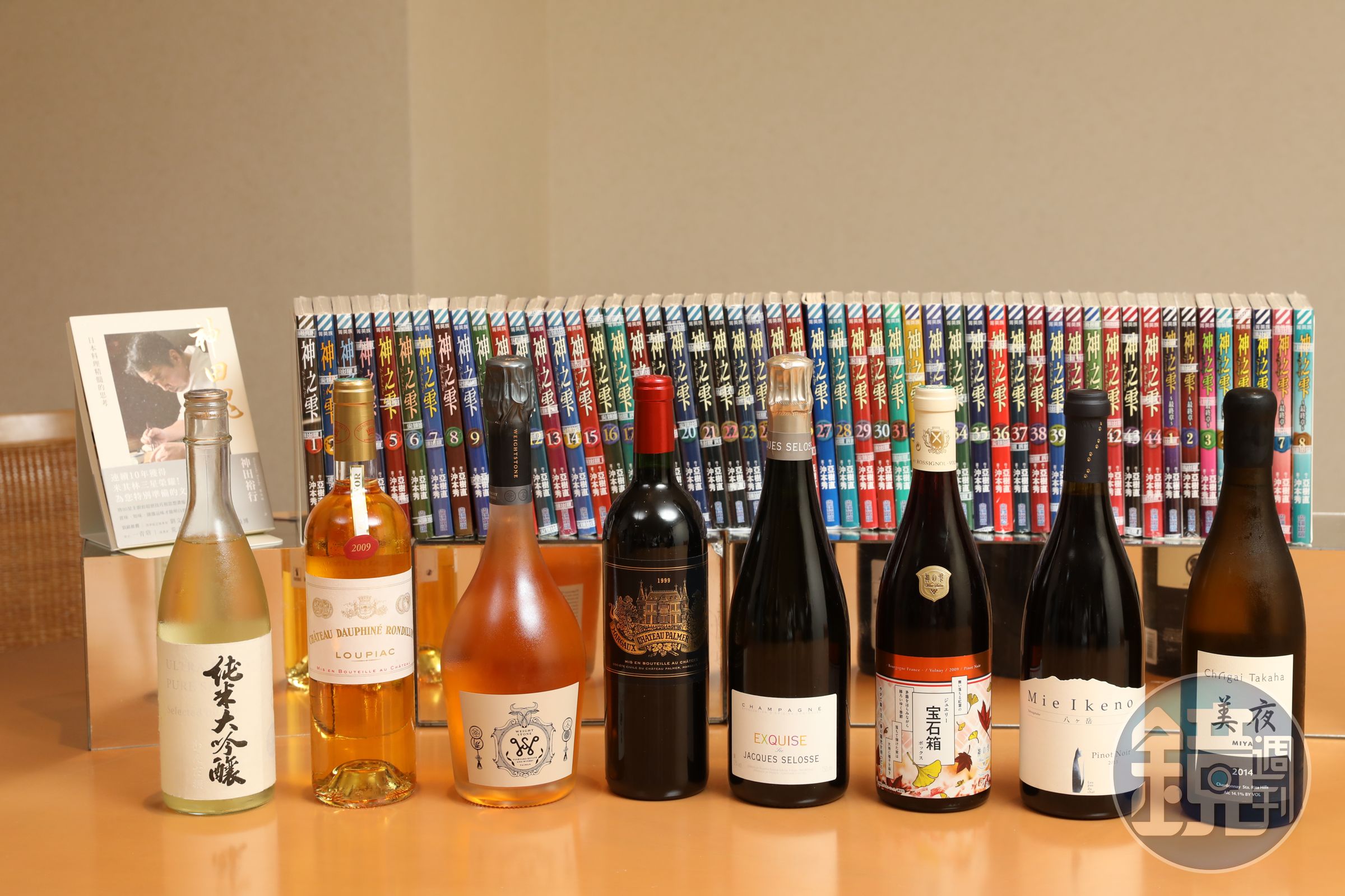 《神之雫》酒款搭配日本名廚神田裕行的料理，為全球首見的難得盛宴。