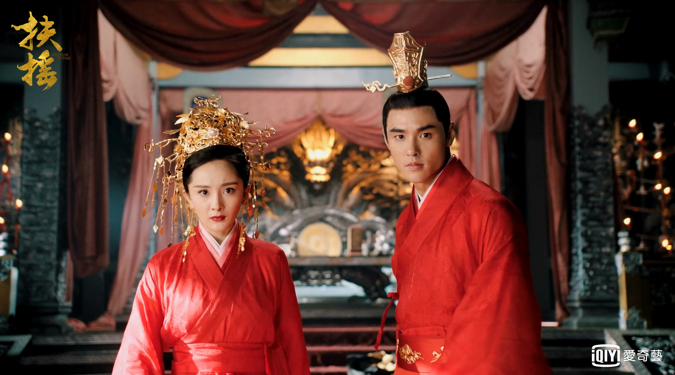 阮經天和楊冪在劇中相識相愛，故事淒美。（愛奇藝台灣站提供）