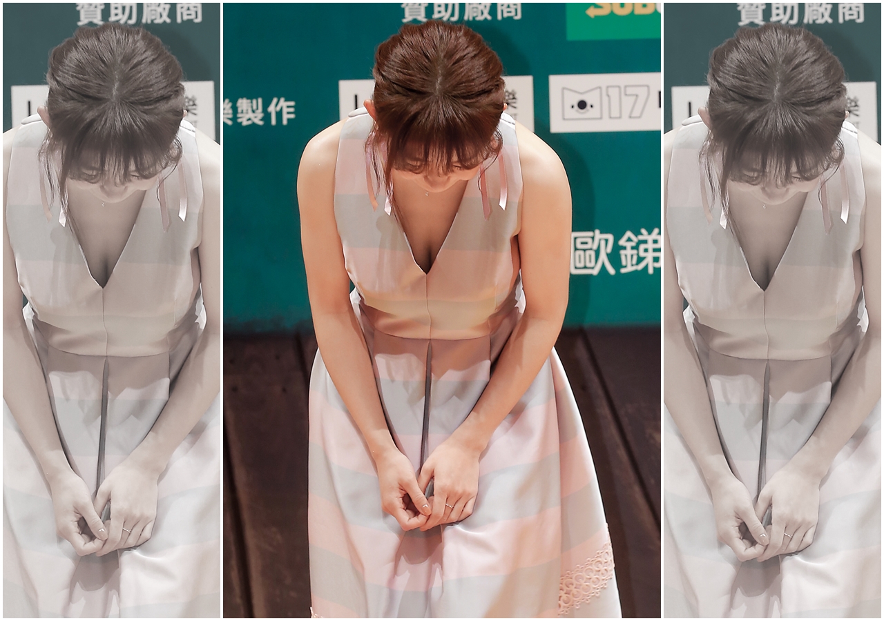 瑤瑤不惜臉不上鏡，用乳溝宣傳新作，相當具有敬業精神。