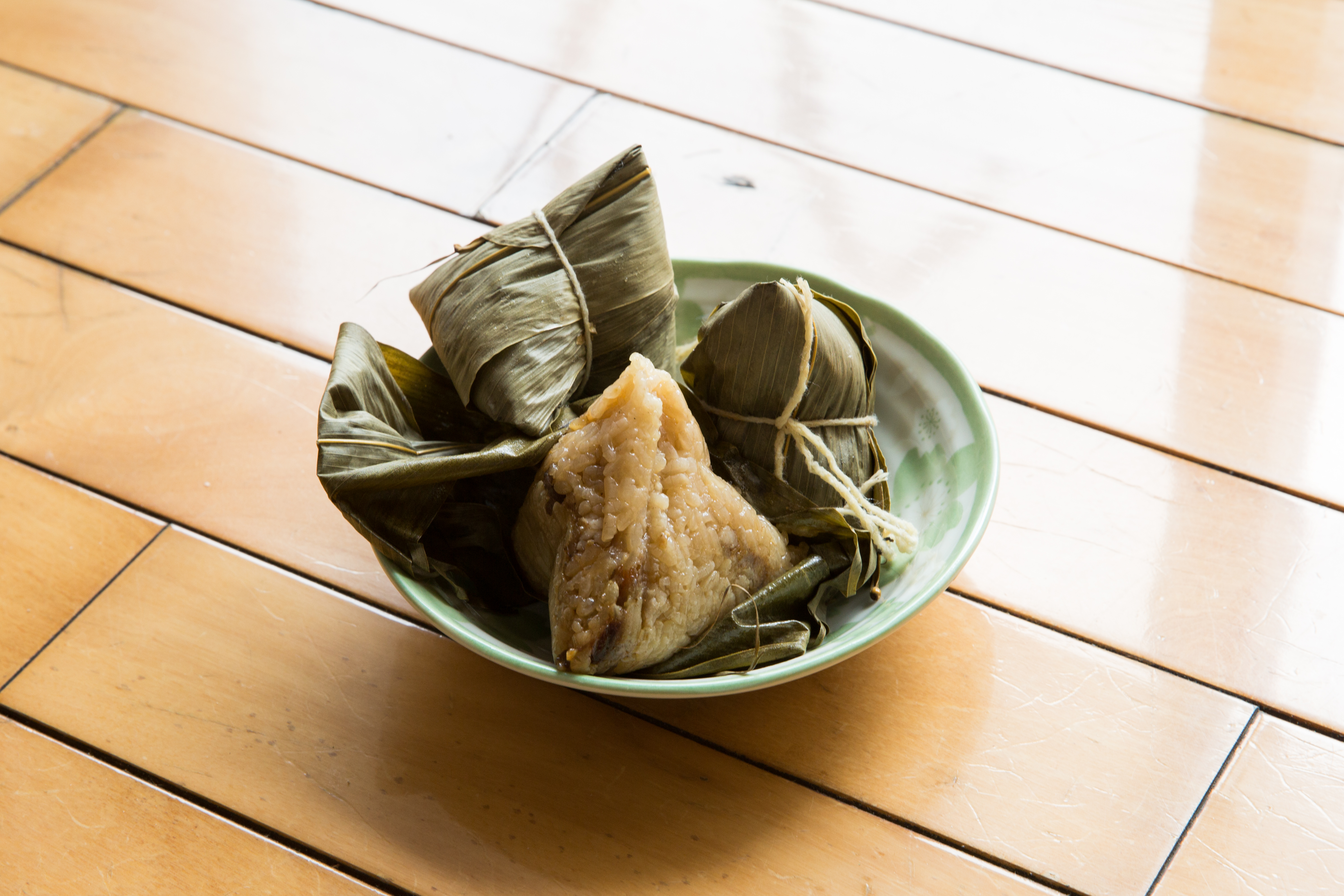 王元照這天的午餐是媽媽做的粽子。