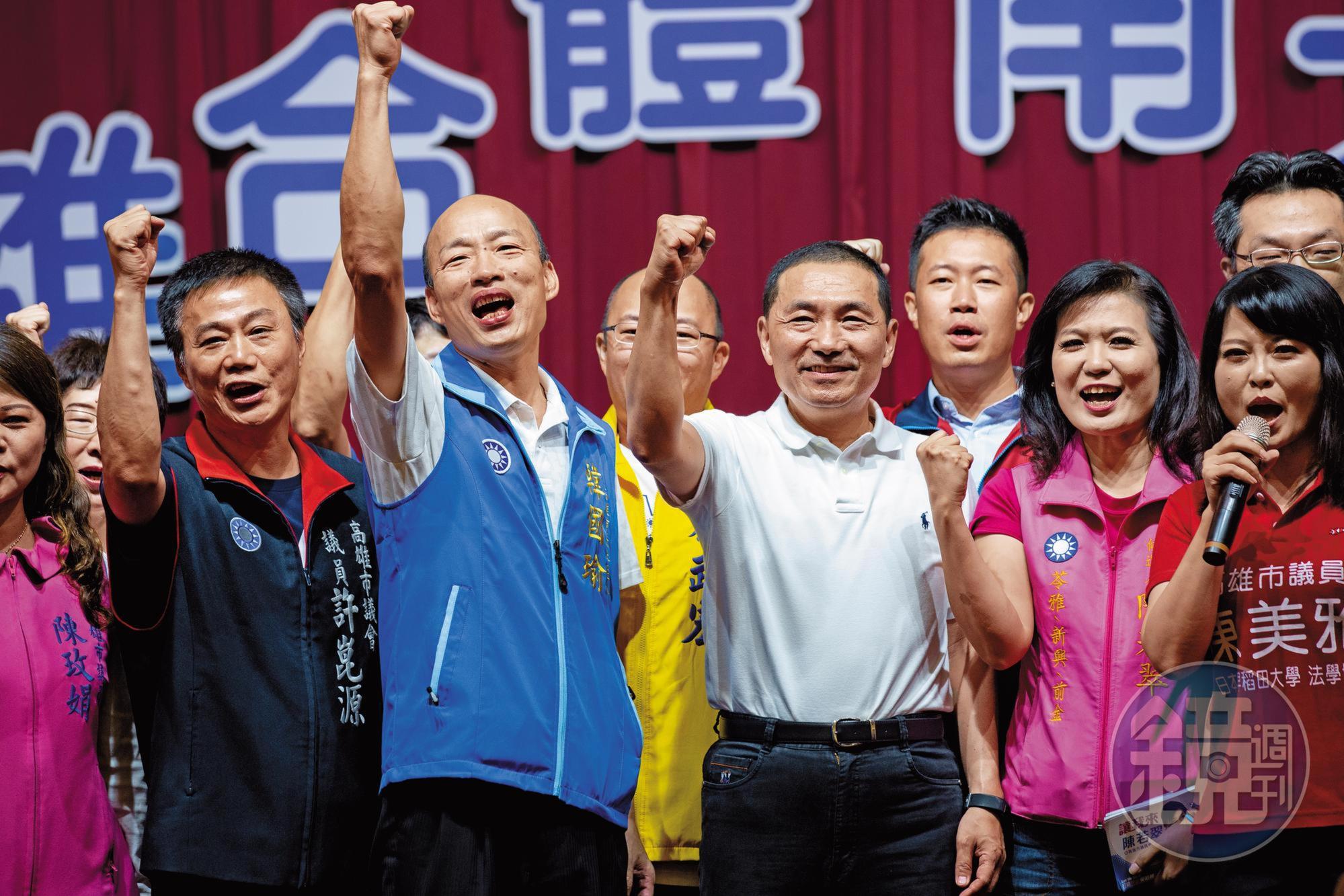國民黨高雄市長參選人韓國瑜擅長製造議題，但與陳其邁民調仍有不小差距。