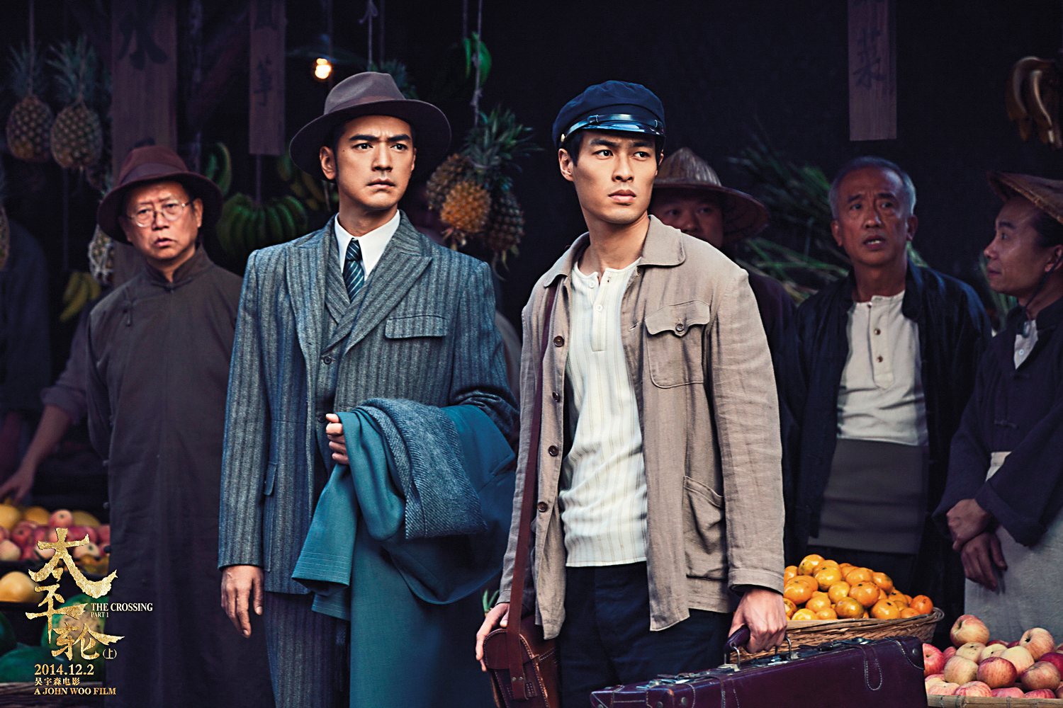 吳宇森導演的《太平輪》在台灣取景，金城武（左）、楊祐寧（右）、宋慧喬、長澤雅美等巨星身影輪流出現陽明山、墾丁等地。（東方IC）