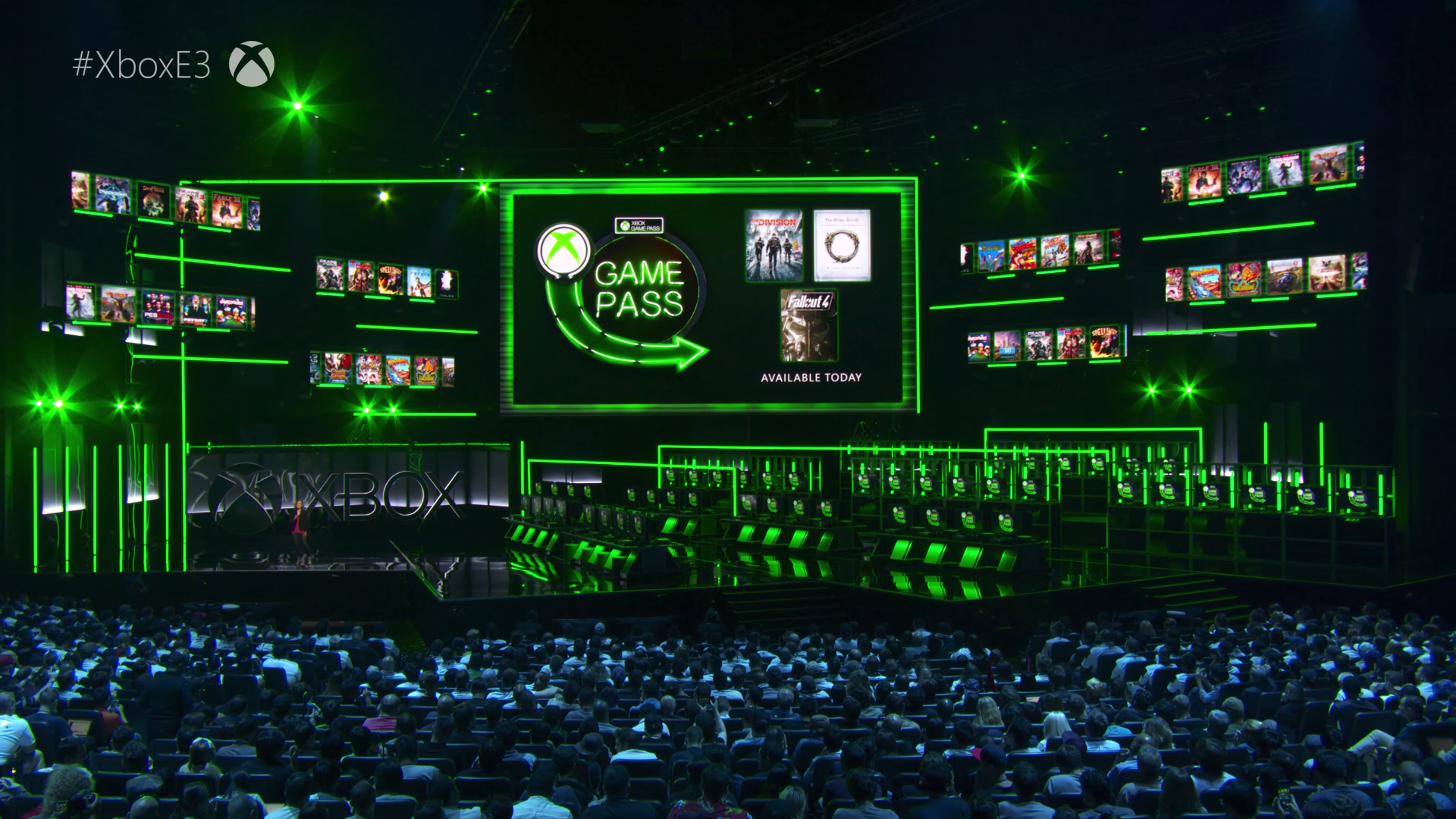 微軟 Xbox Game Pass 將提供更豐富的遊戲陣容。（圖片來源：發表會錄影截圖）