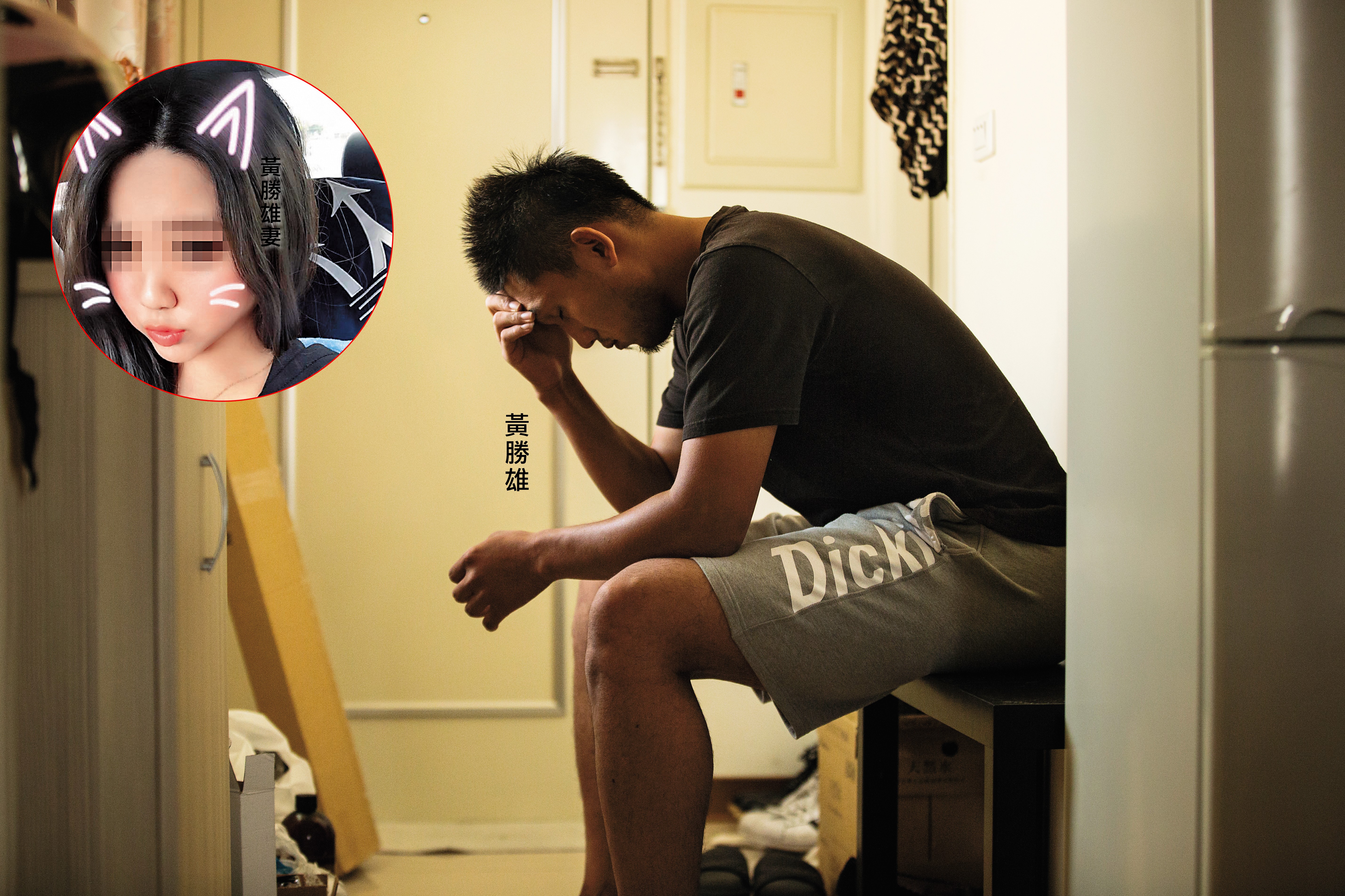 黃勝雄驚傳家暴之後，被富邦悍將火速開除，20萬元月薪一夕全無，現在只能吃老本過活，平常就是吃吃東西宣洩情緒，不敢亂花錢。