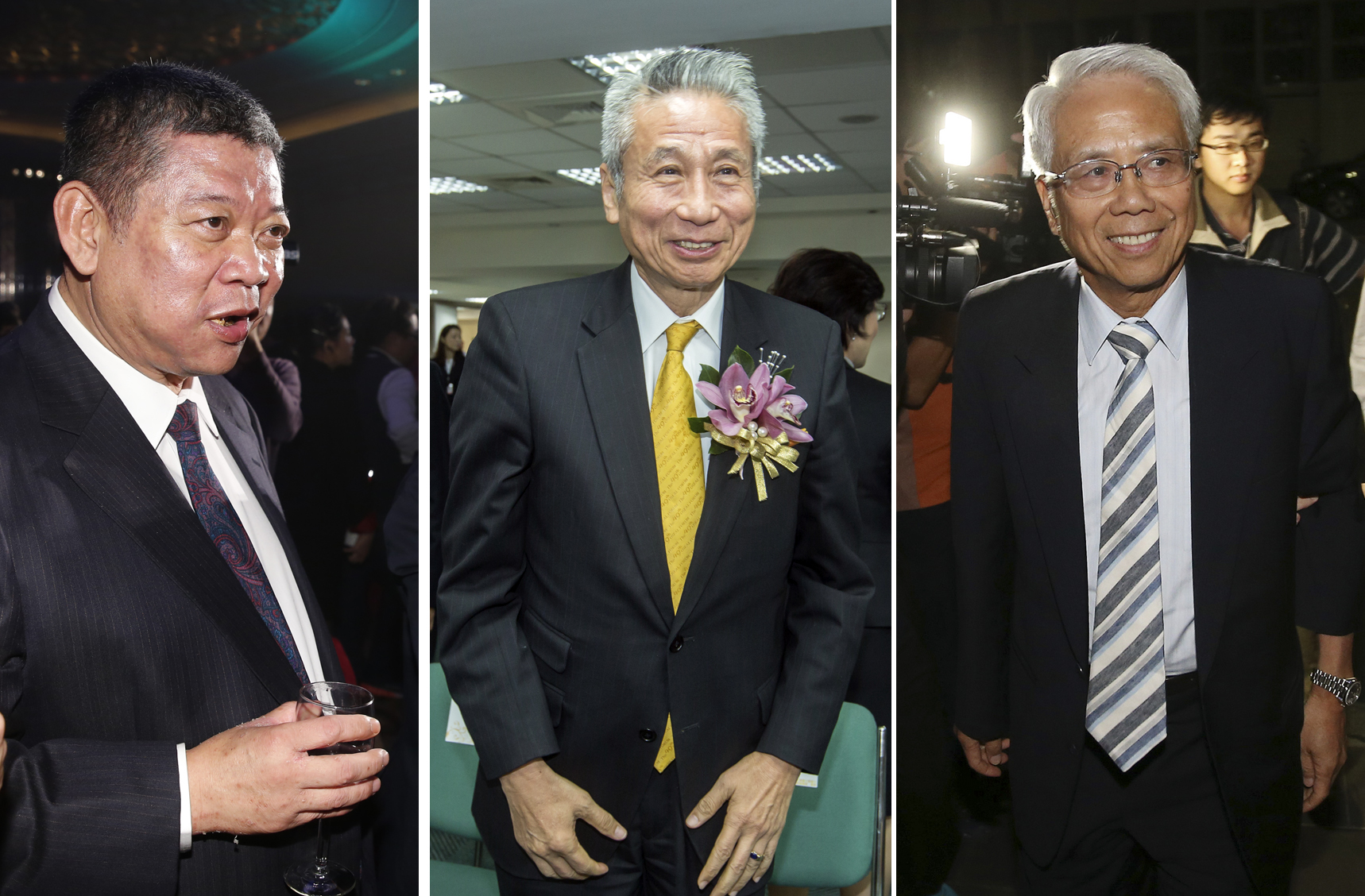 林堉璘是不動產業界教父級人物，無私提攜後進令商界懷念，左起祝文宇、王光祥、林陳海。