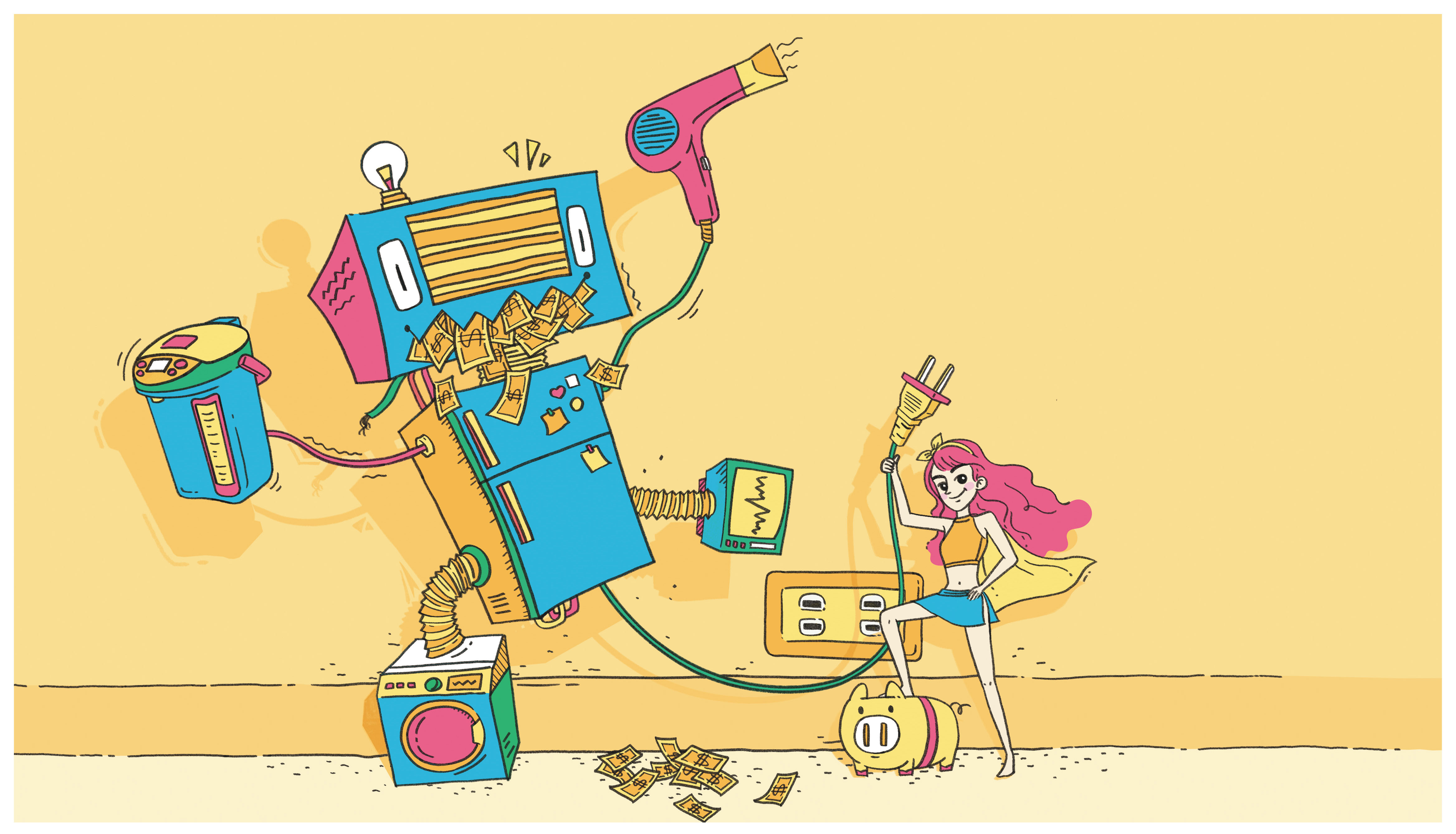 炎炎夏季到，又是用電高峰，懂得省電絕招等於看緊荷包。