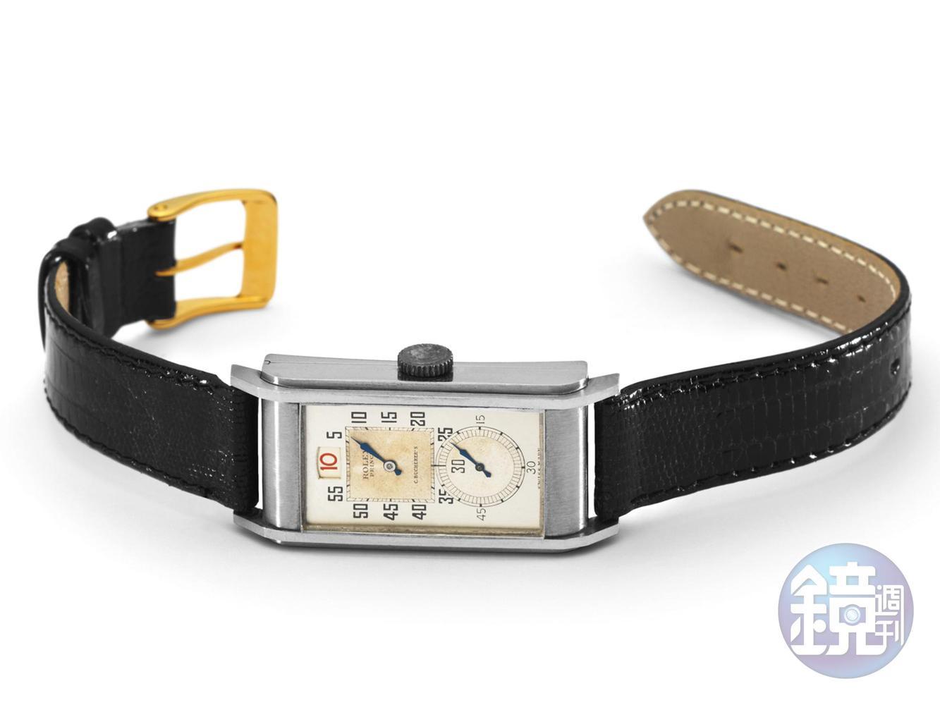 1930年發表的「Rolex Prince C. Bucherer’s」聯名腕錶以罕見的方式,透過轉盤呈現跳時顯示,寫下鐘錶歷史。