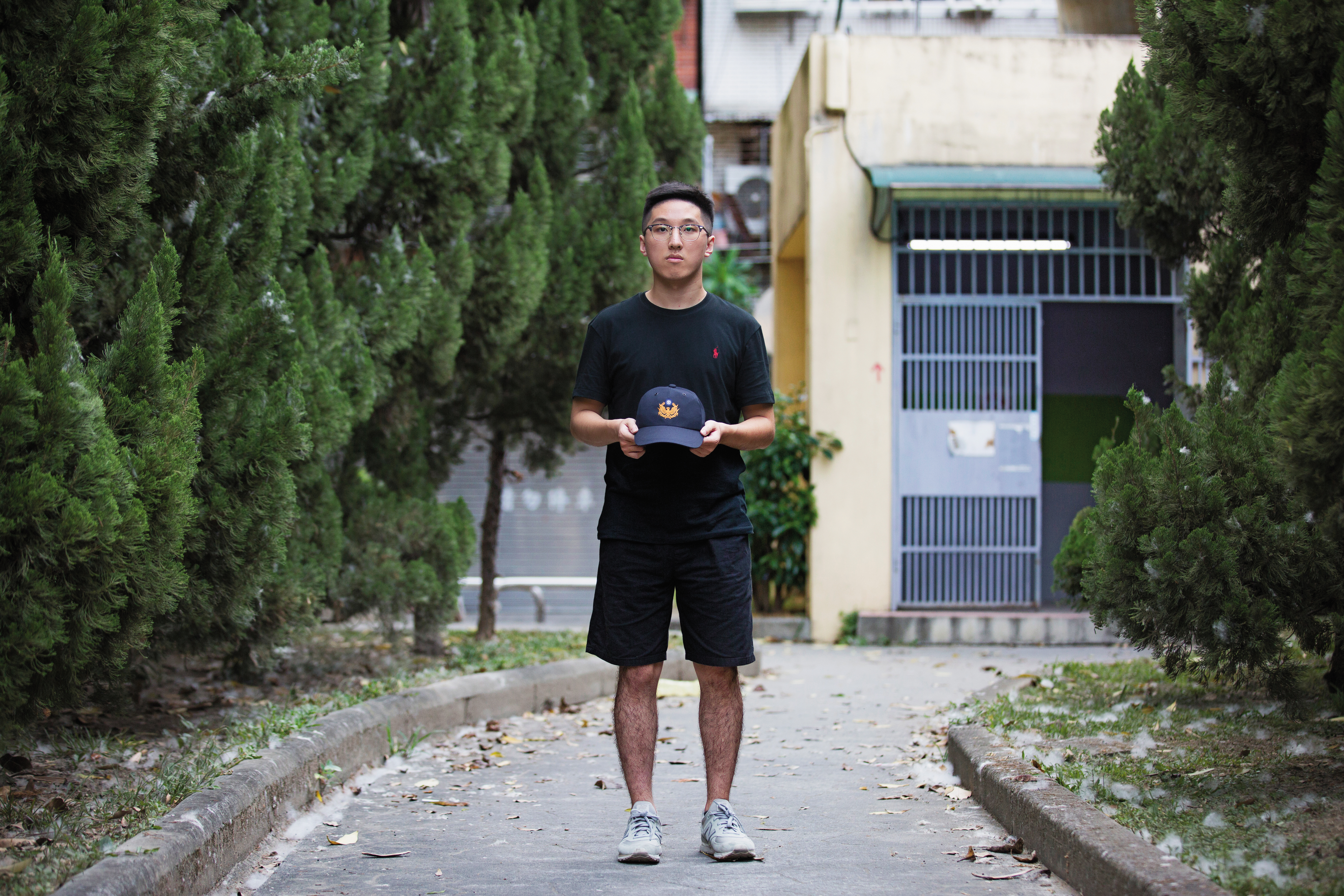 警專考試那天，是洪廷宇第二次進去警專。