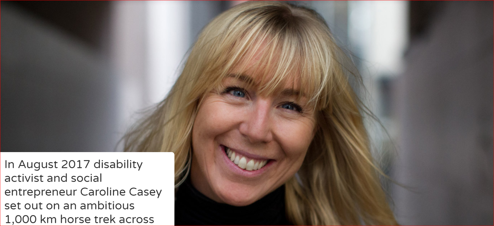 Caroline Casey創辦了職場共融公司Binc和提倡盲人工作權益的Valuable。（圖片來源：Valuable網站）