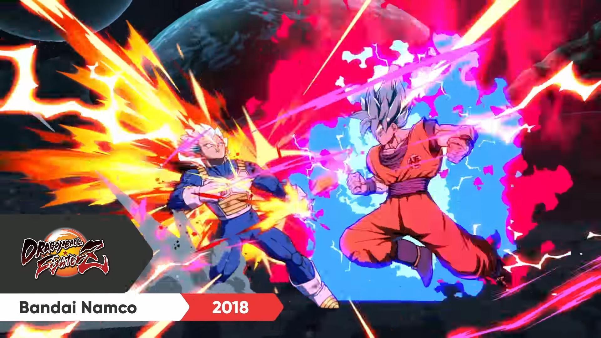 預定 2018 年內推出的《七龍珠 Fighter Z》。（圖片來源：發表會錄影截圖）