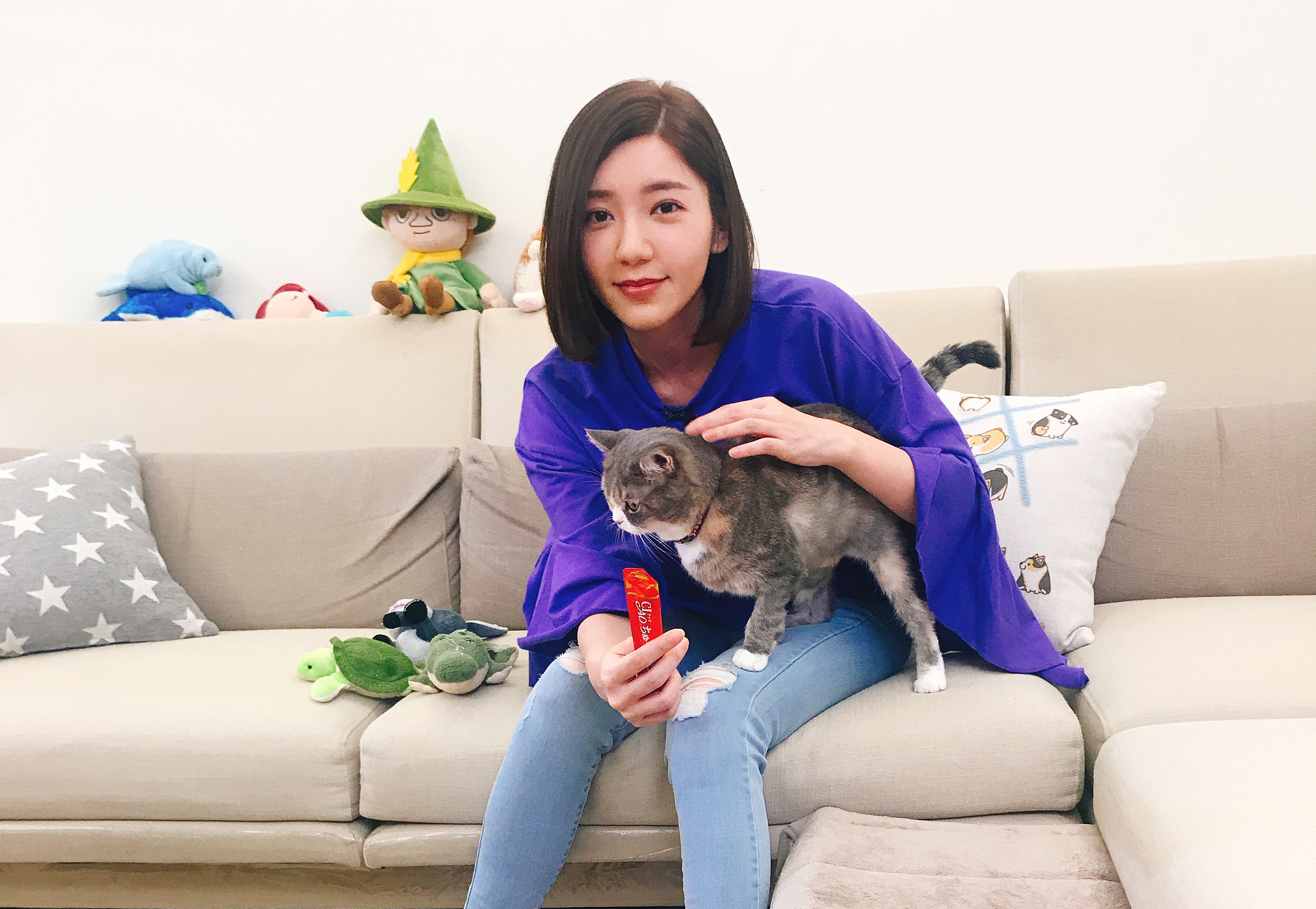 愛貓成癡的郭雪芙會為了家中過胖的貓老大親自下廚。（寬宏藝術、好妙娛樂提供）