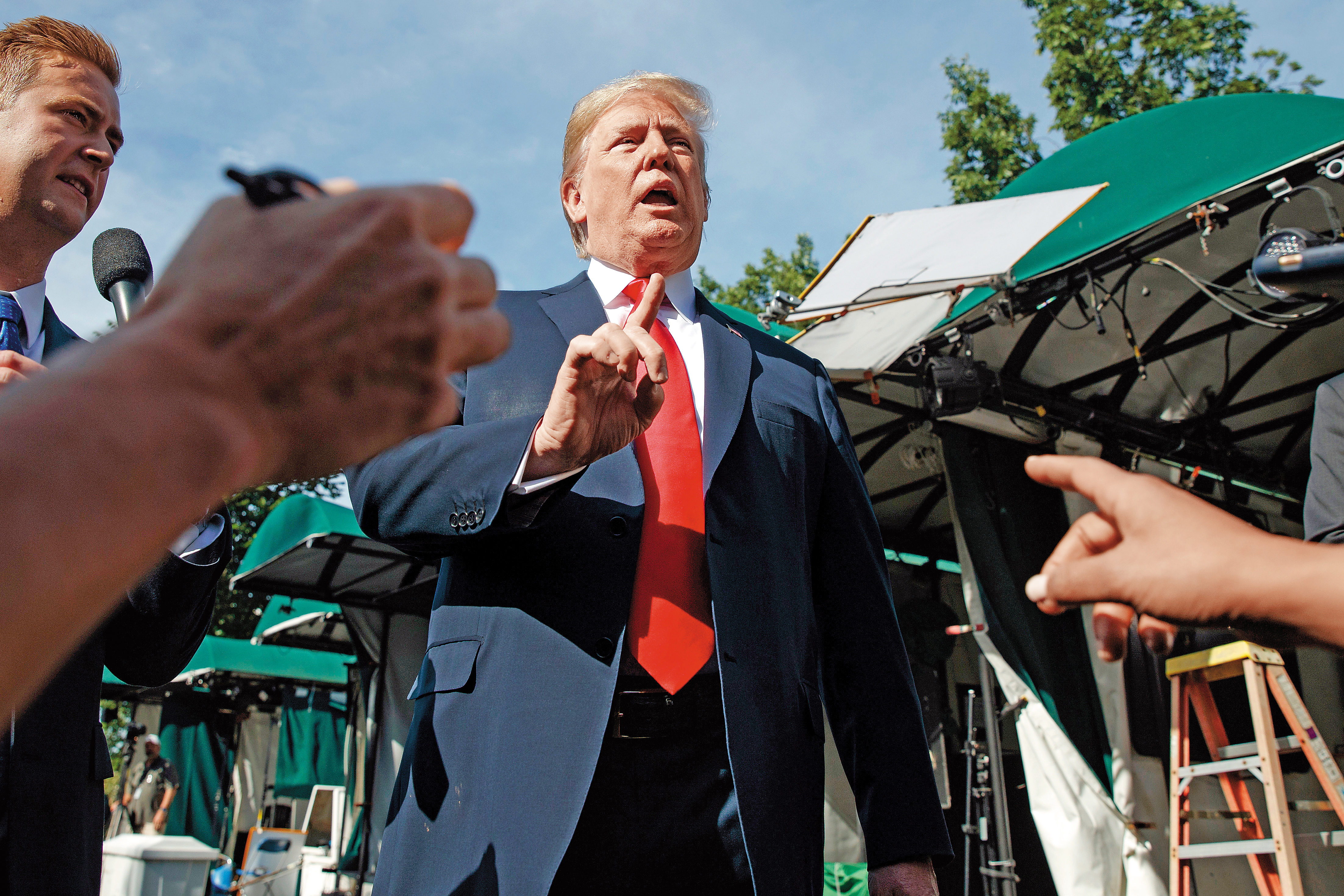 美總統川普宣布將對價值500億美元的中國進口商品加徵關稅，貿易戰仍在未定之數。（東方IC）