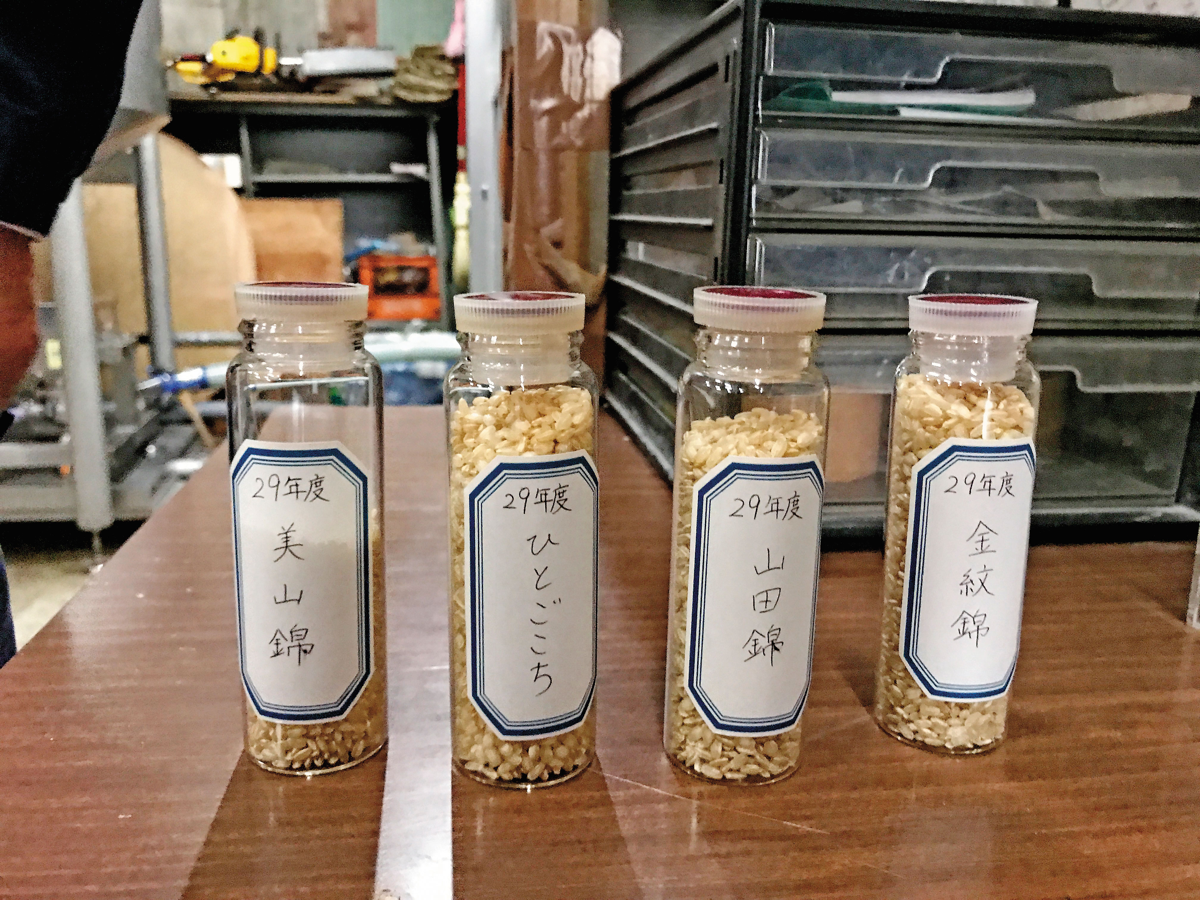 米的品種是日本酒十分強調究極的一部分，真澄當然也深入研究。