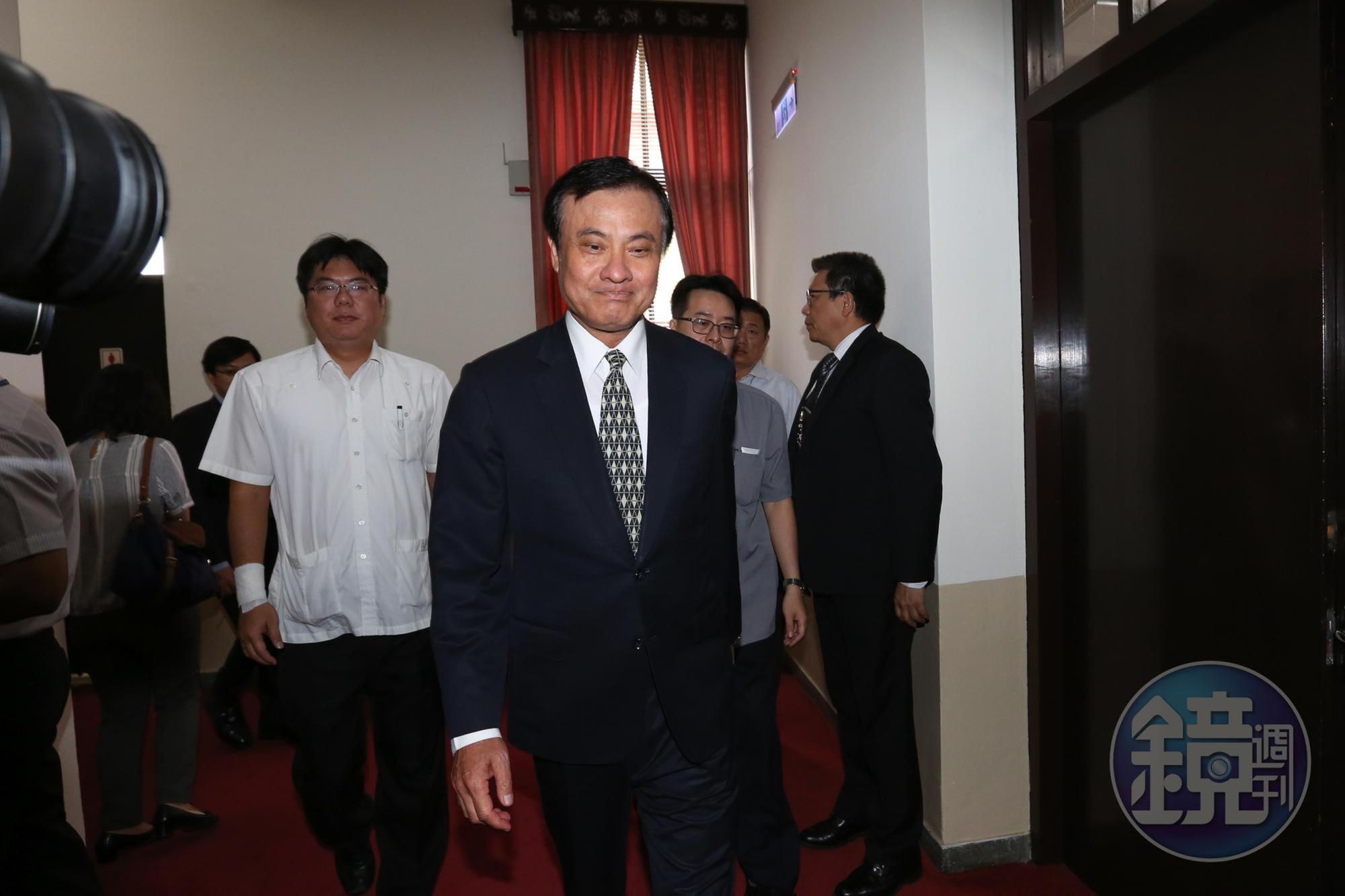 立法院長蘇嘉全今早主持朝野協商。