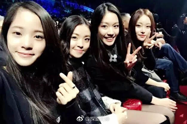 歐陽娜娜(左起)、華誼老闆女兒王文也和耀萊集團千言綦美合曾是朋友。(翻攝微博)