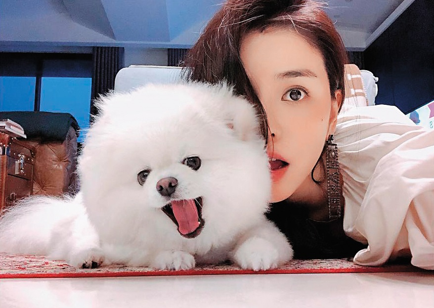 第一次復合的時候,李毓芬的愛犬、也是跟柯震東的定情之犬,占了不少功勞。(翻攝自李毓芬IG)