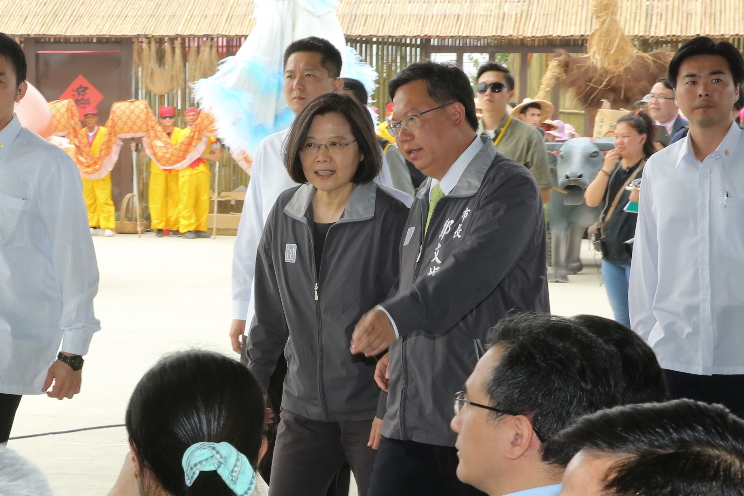 蔡英文對鄭文燦協調地方黨部黨職改選的成果相當肯定。
