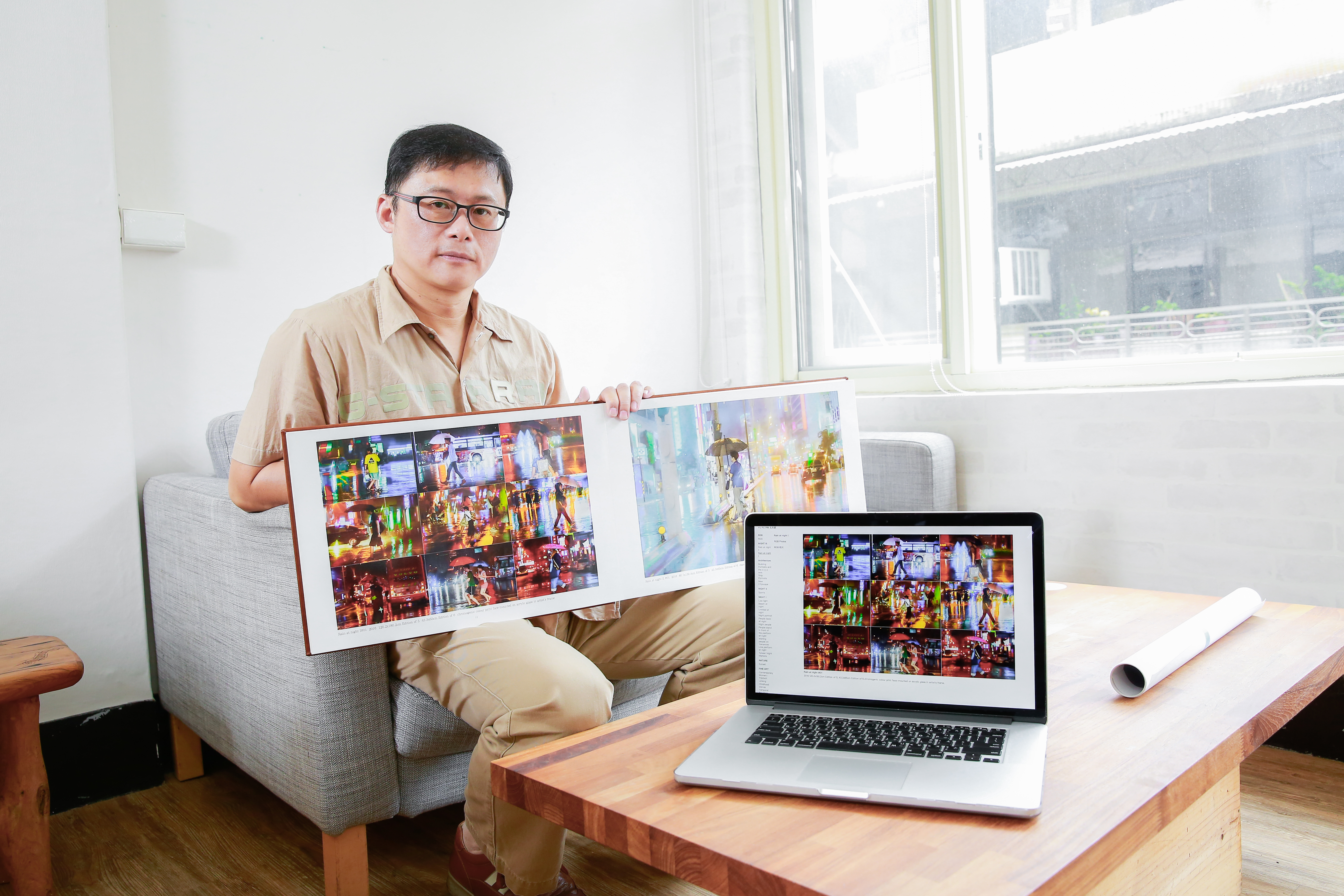 攝影藝術家九方武透過科技合成技術，讓作品更美麗。