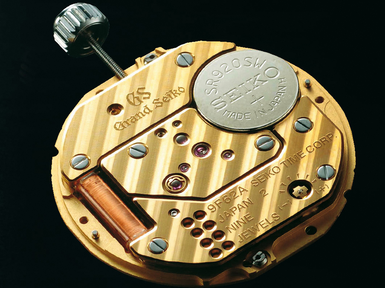 GRAND SEIKO所使用的9F系列石英機芯，誤差±5～10秒/年。